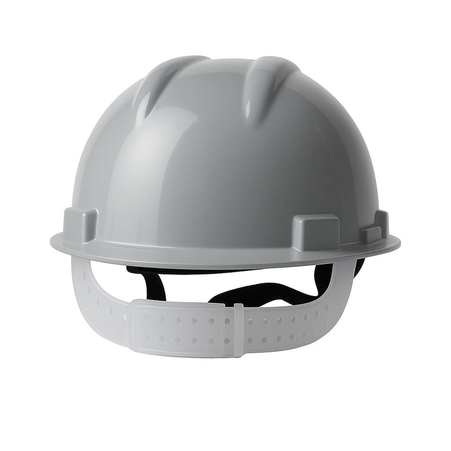 CASCO GRIS DRILO ARNÉS PLÁSTICO (10 UNIDADES)-2