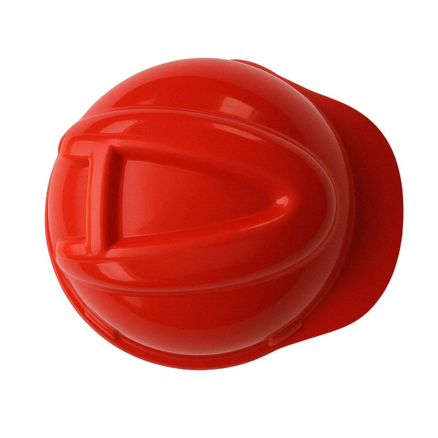 CASCO ROJO DRILO ARNÉS PLÁSTICO (10 UNIDADES)-1