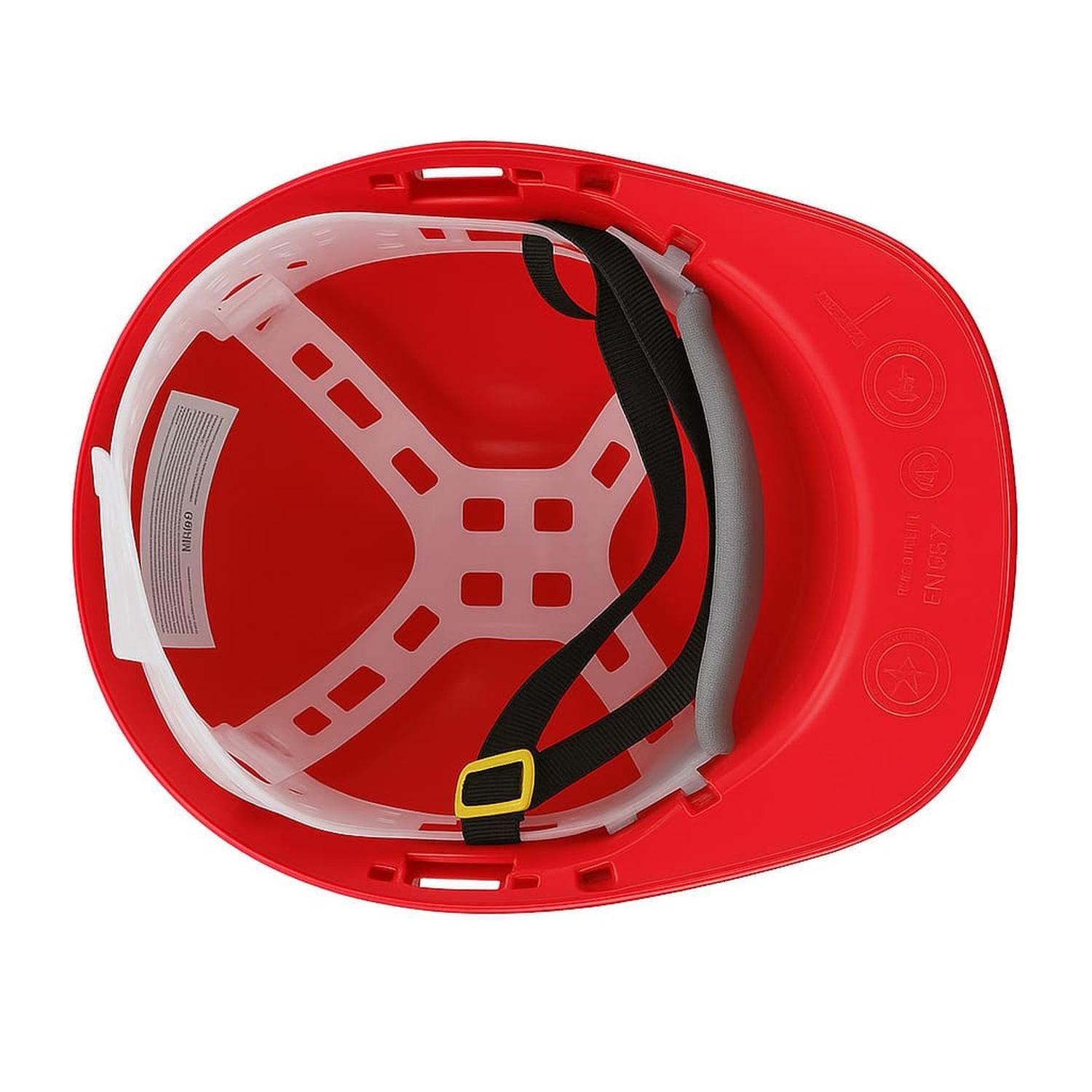 CASCO ROJO DRILO ARNÉS PLÁSTICO (10 UNIDADES)-3