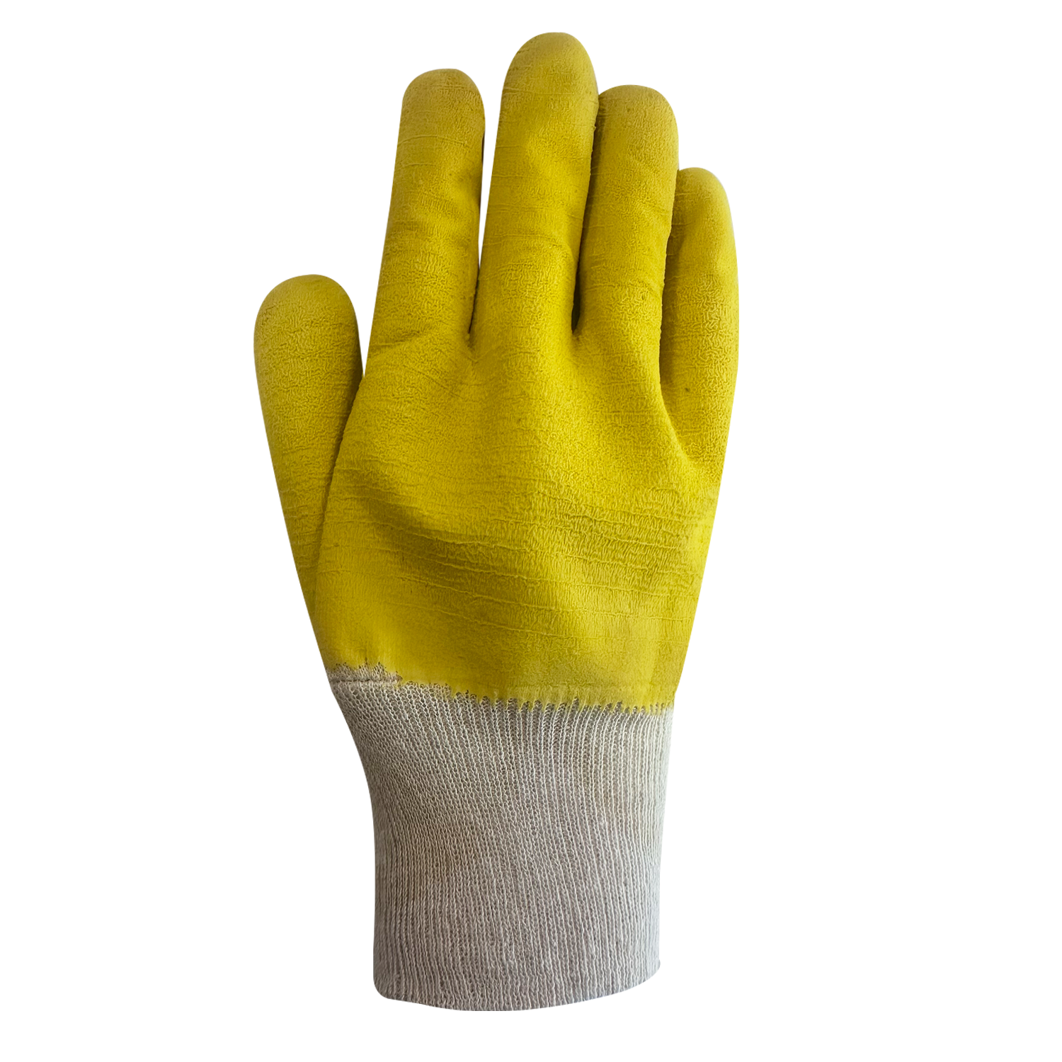 GUANTE LÁTEX ANTICORTE CORRUGADO AMARILLO THICK (PACK DE 12 UNIDADES)-2