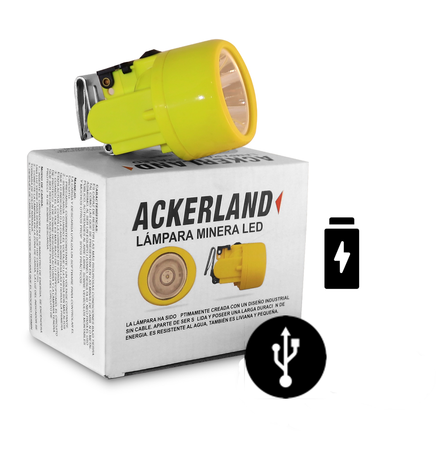 LÁMPARA MULTIUSO PARA CASCO TIPO MINERA ACKERLAND-2
