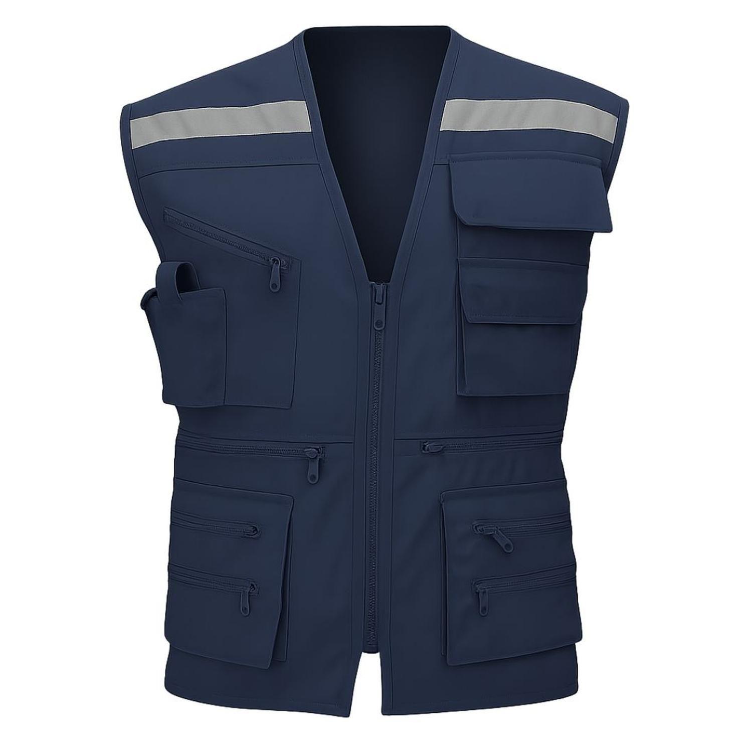 CHALECO GEÓLOGO POPLIN AZUL ACKERLAND-0