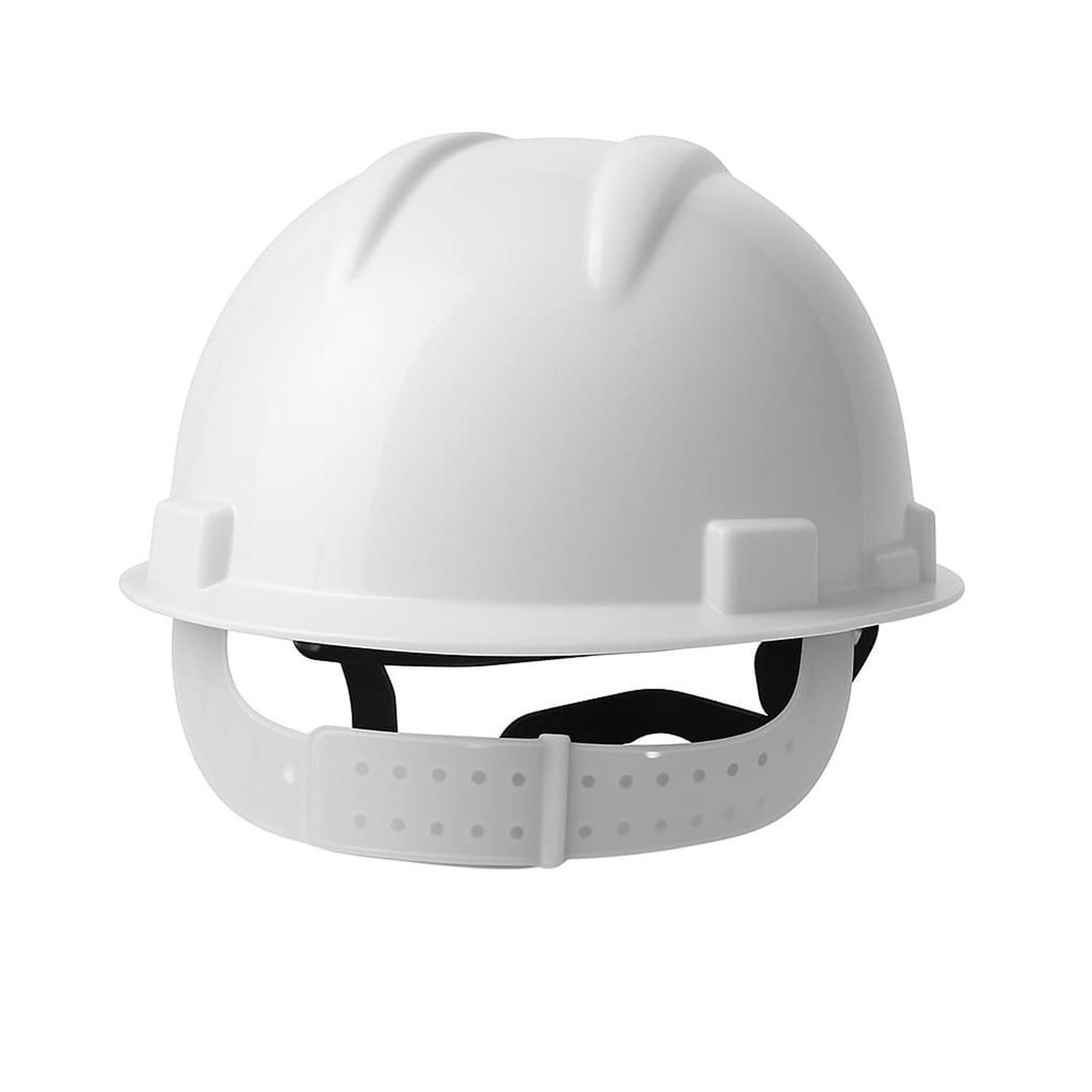 CASCO BLANCO DRILO ARNÉS PLÁSTICO (10 UNIDADES)-2