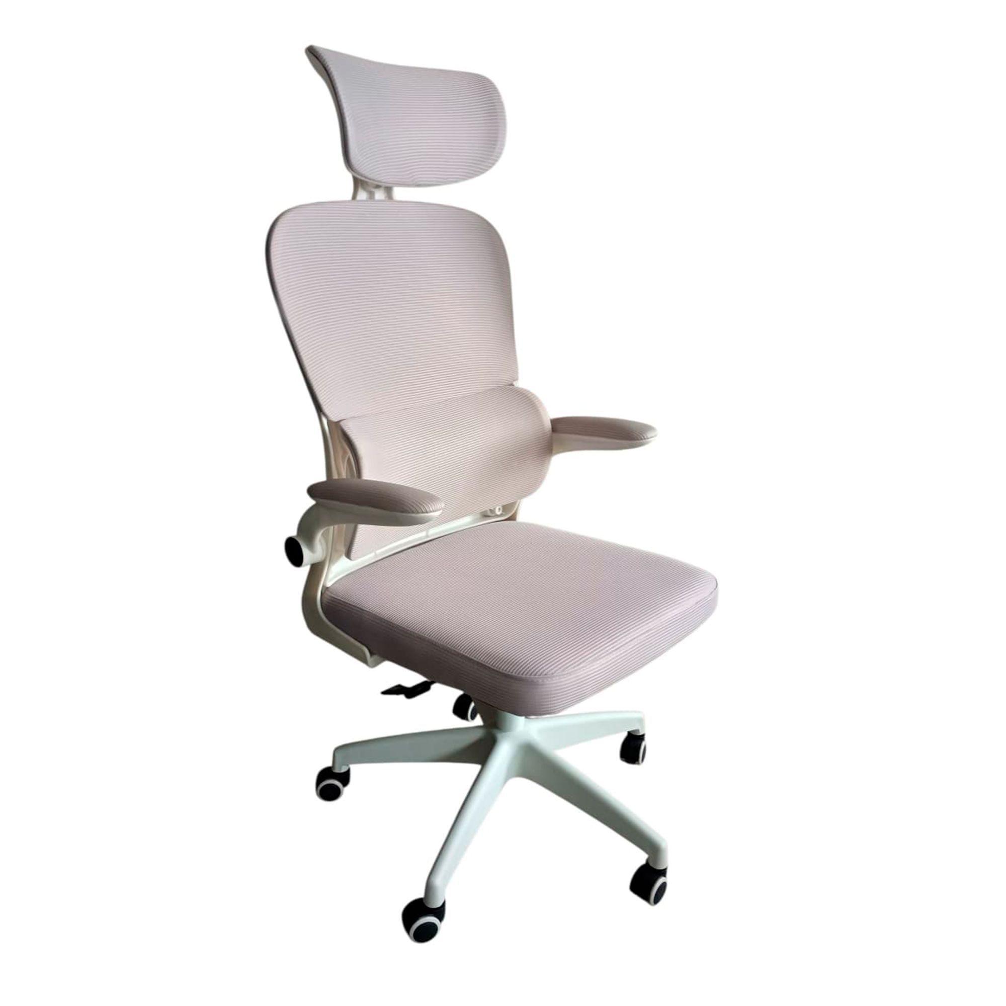 Silla Oficina Apoyo Lumbar Ajustable Gris-0