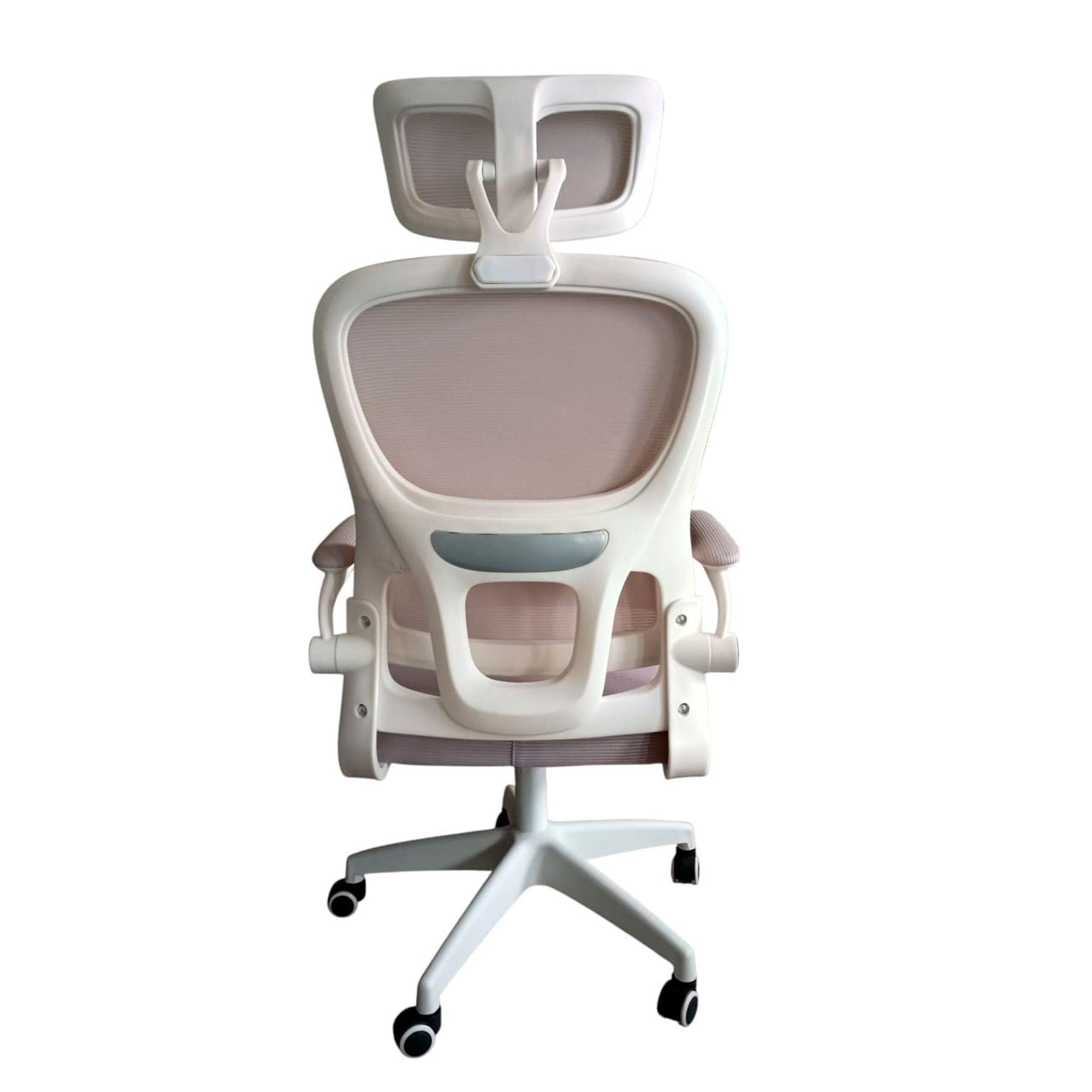 Silla Oficina Apoyo Lumbar Ajustable Gris-2
