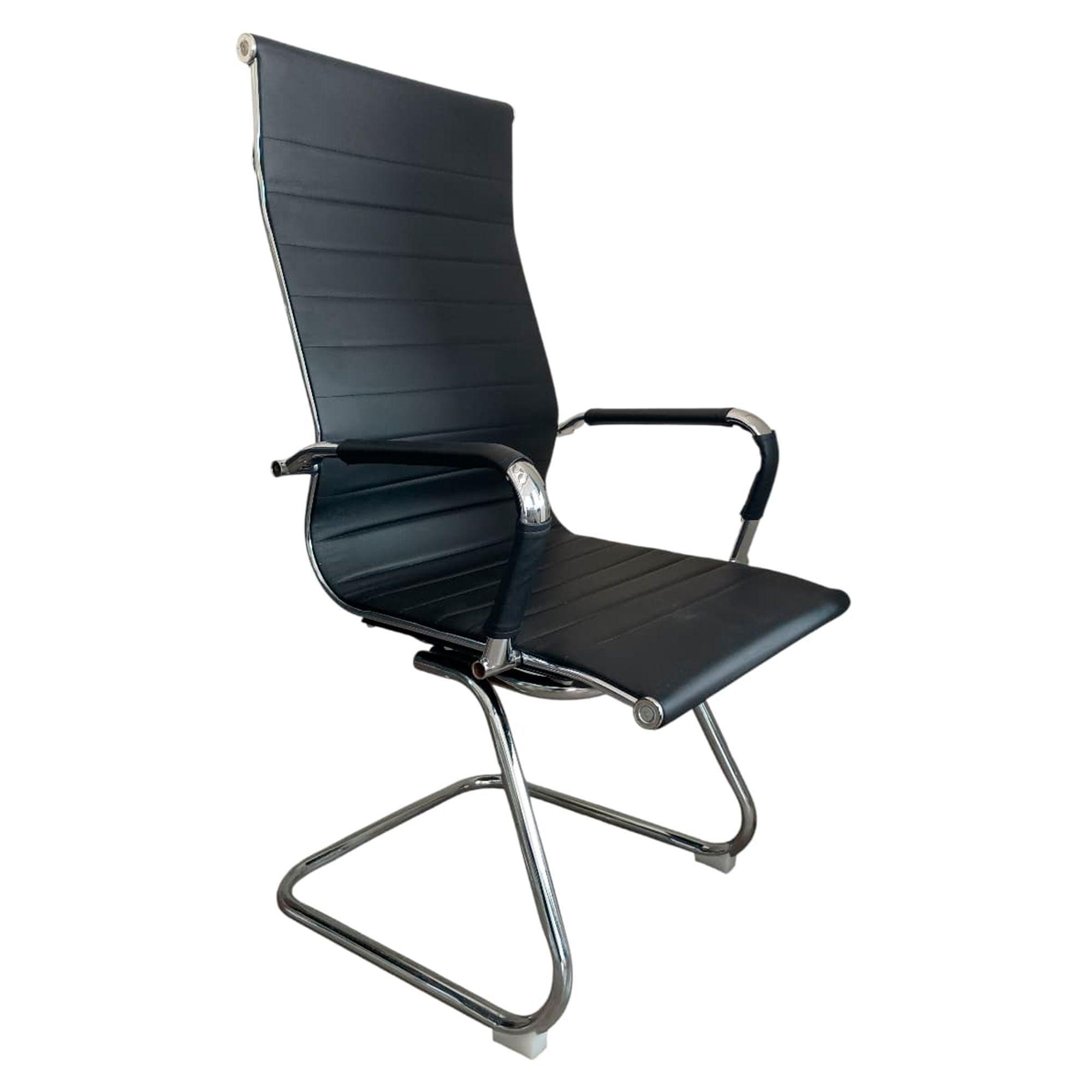 Silla Oficina Elegant Negra base Trineo-0