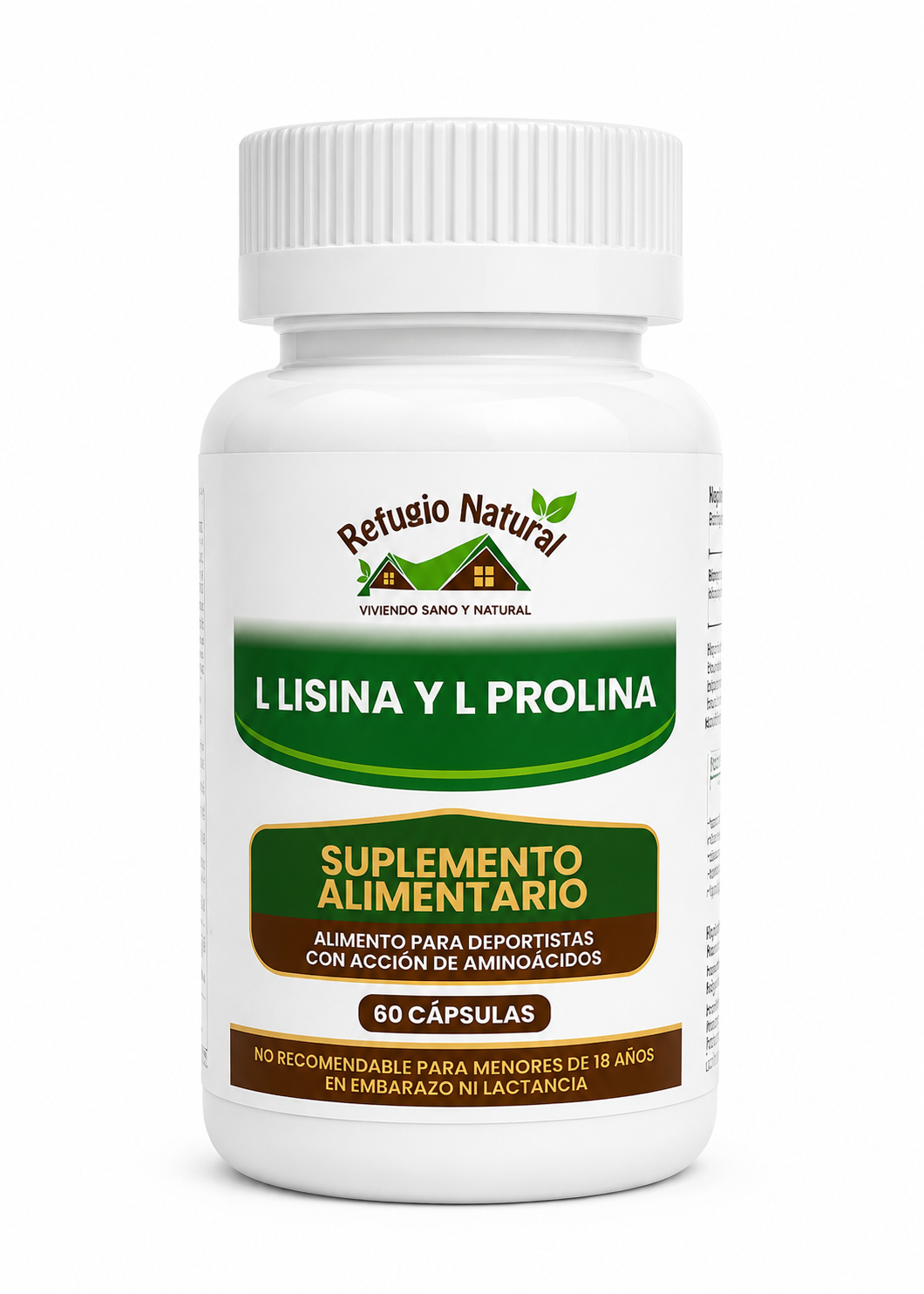 L Lisina L Prolina 60 capsulas vegetales-0