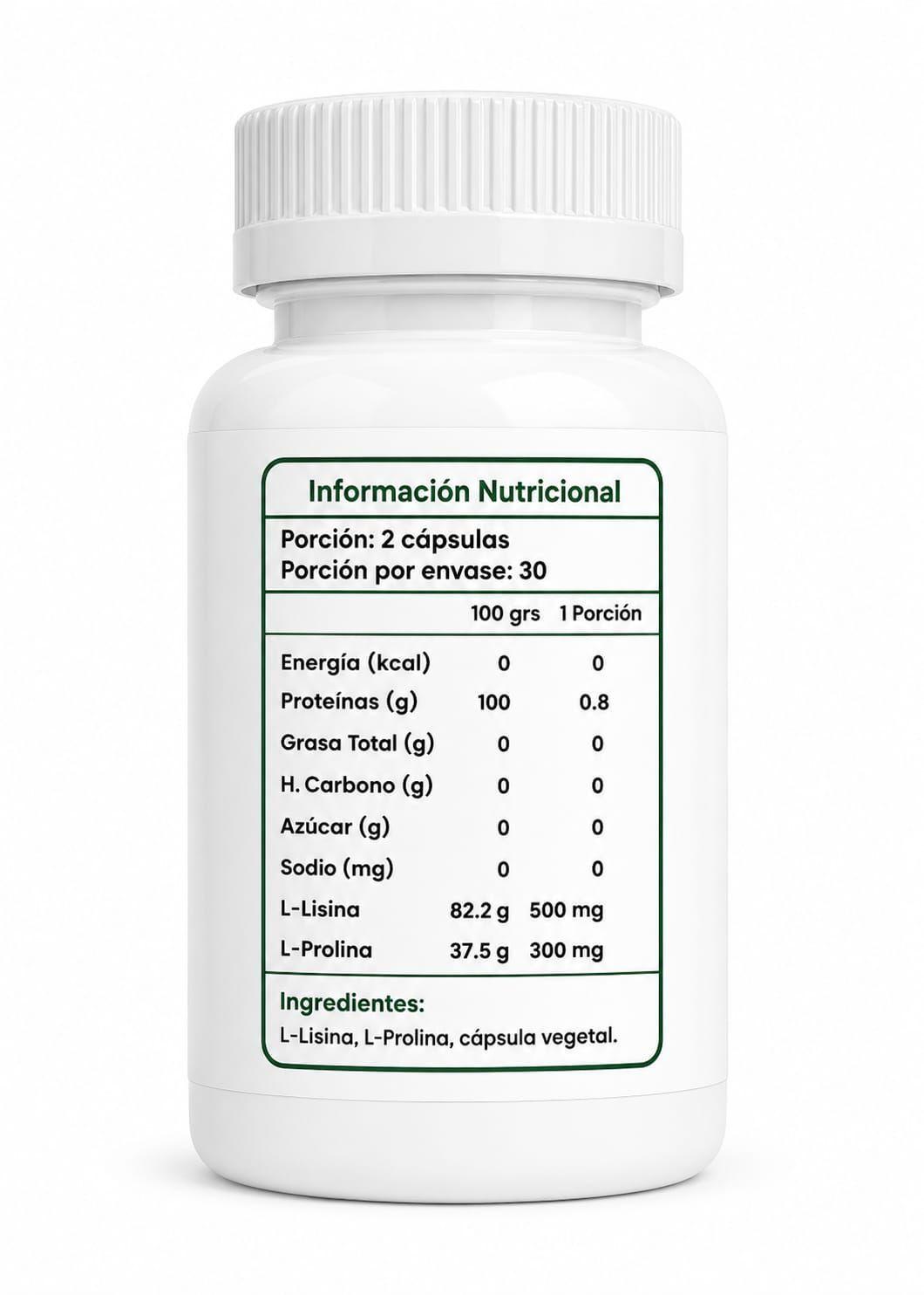 L Lisina L Prolina 60 capsulas vegetales-1