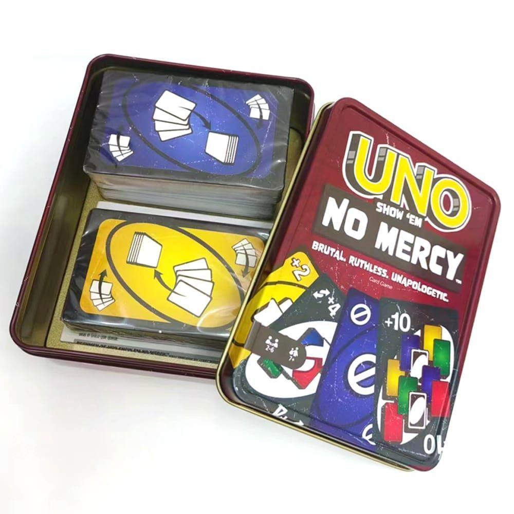 Juego De Cartas Uno No Mercy Caja De Metal-0