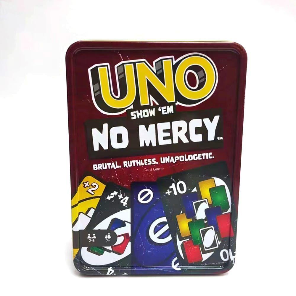 Juego De Cartas Uno No Mercy Caja De Metal-2