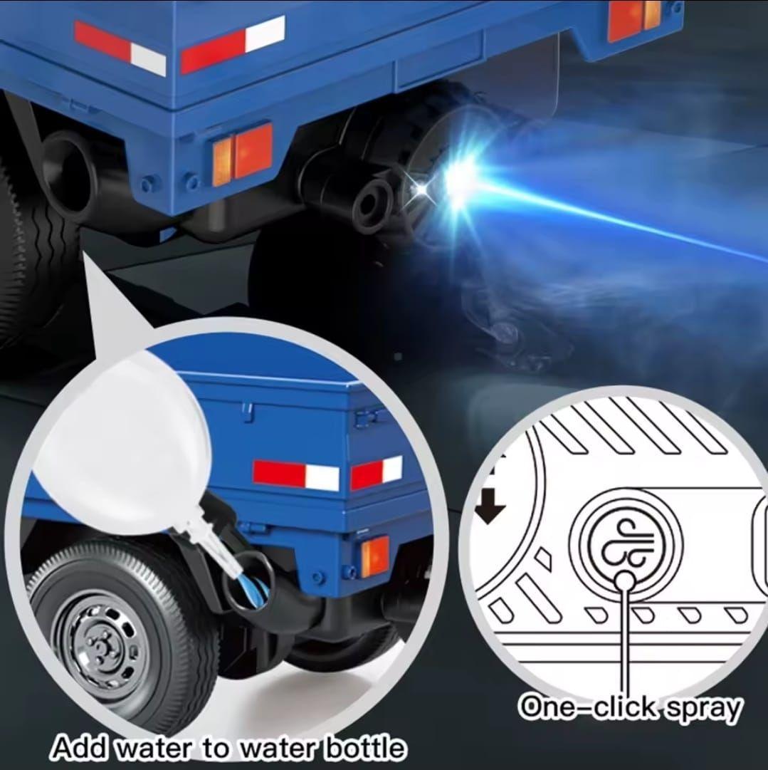 Camion 3 4 De Carga A Control Remoto 1 18 Con Luz Led Color Blanco-3
