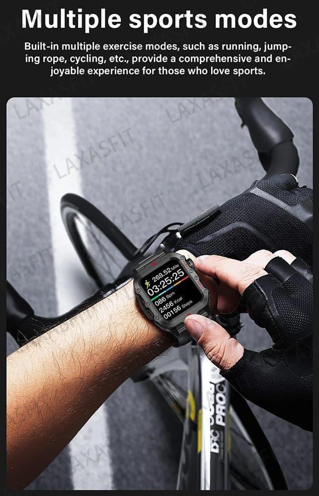 Reloj Smartwatch Laxasfit Q11 Color Negro-3