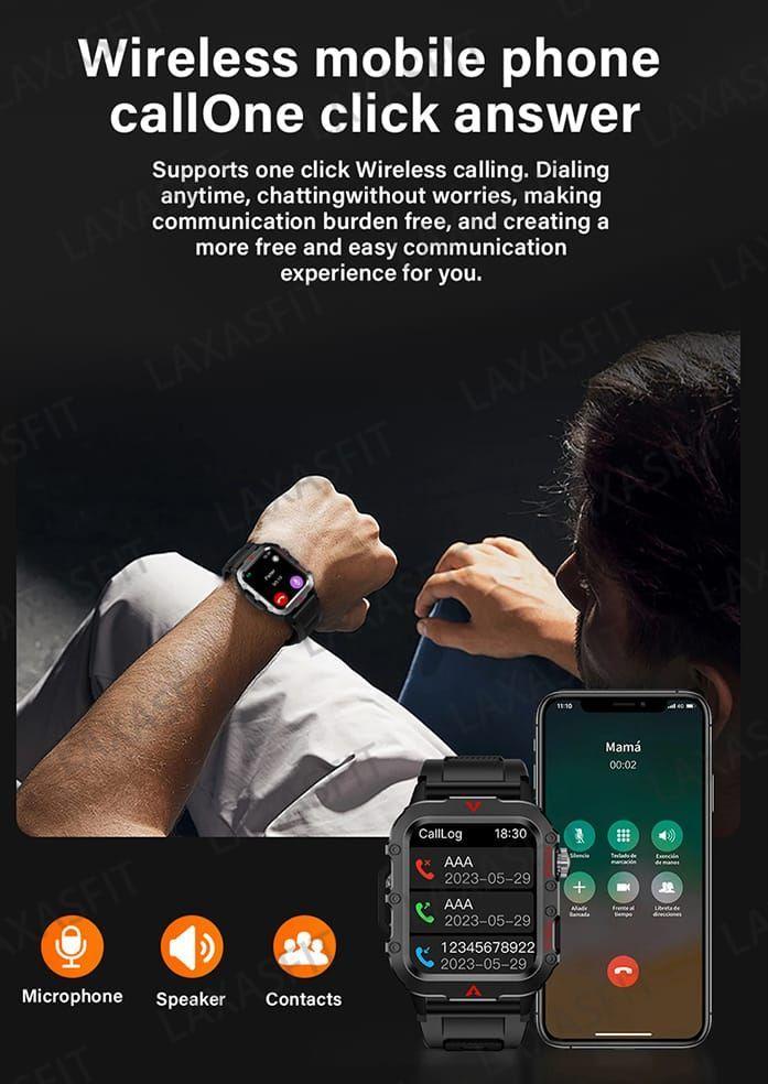 Reloj Smartwatch Laxasfit Q11 Color Negro-4