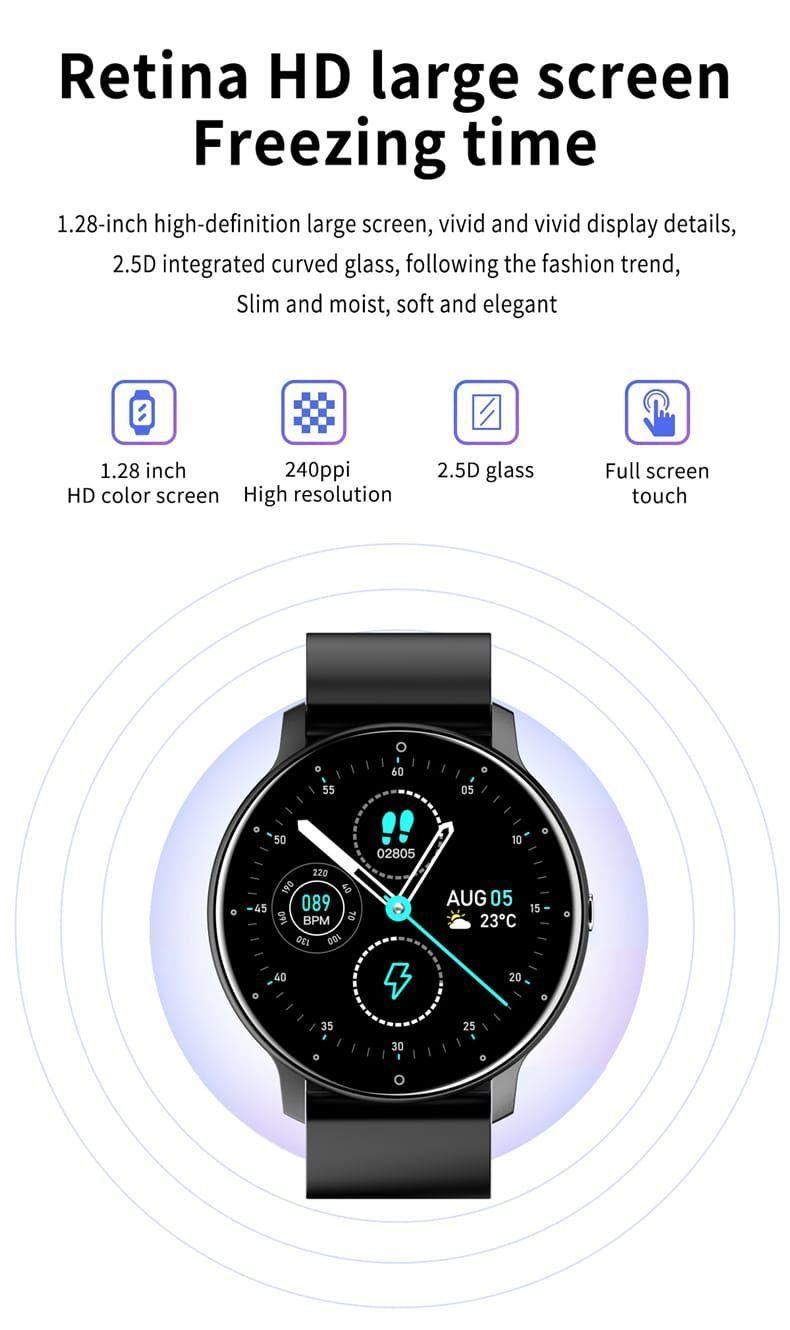 Reloj inteligente Lige Ip67 Bw0223 con pantalla de 1.39 y correa de silicona-2