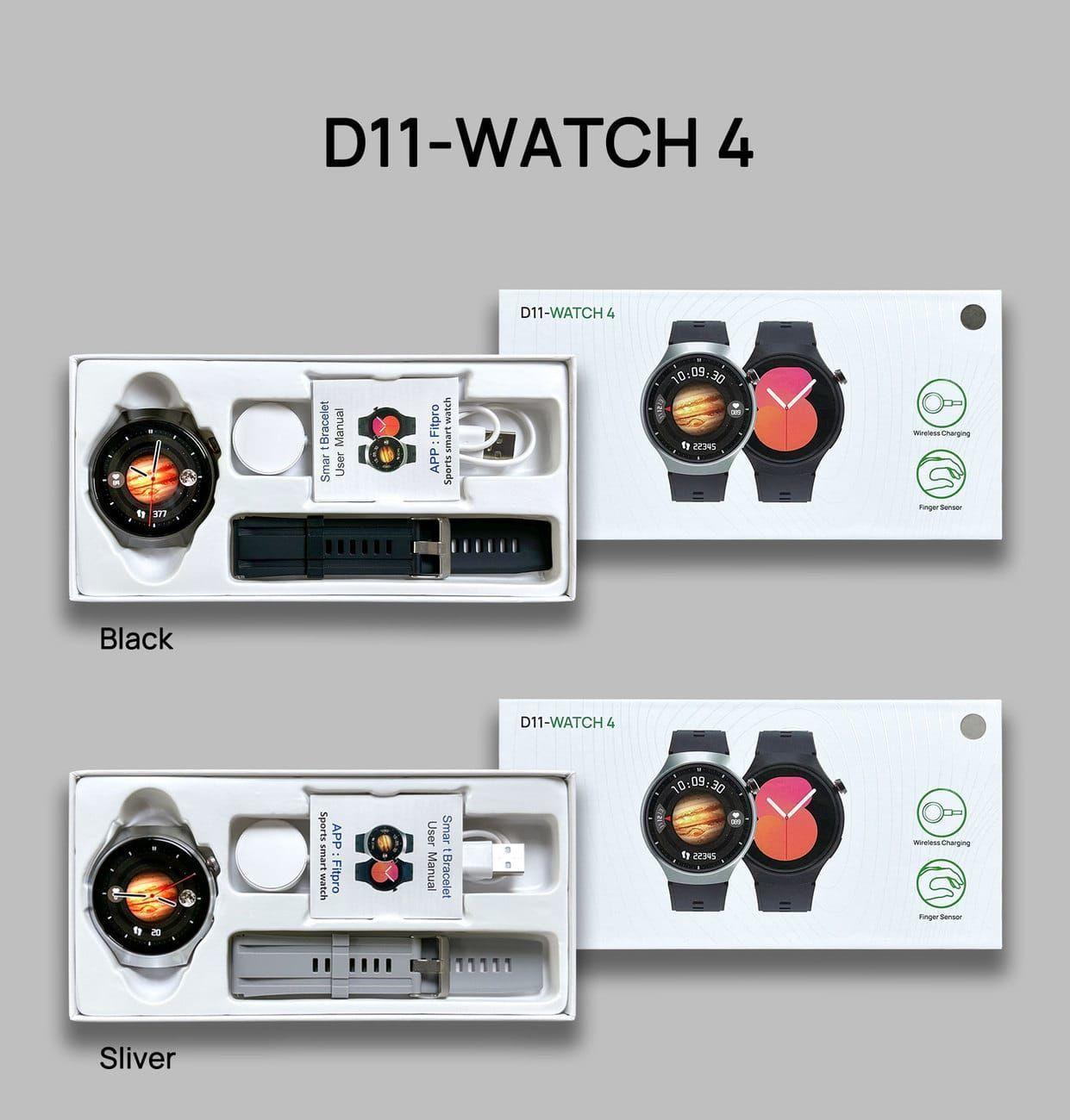 Reloj Inteligente Smartwatch D11 Watch 4 Carga Inalámbrica -2