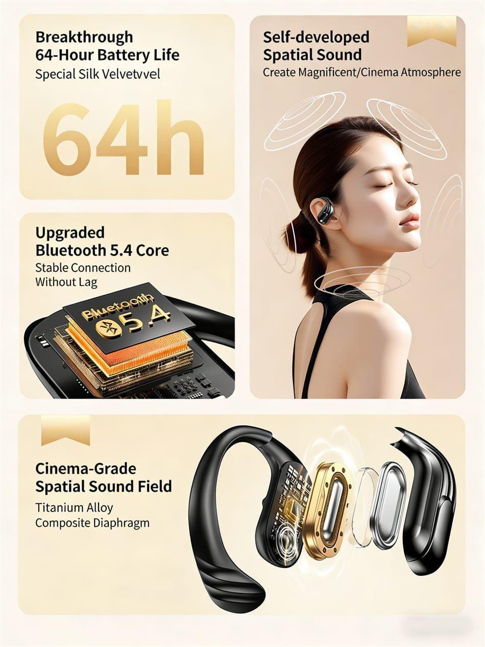 Auriculares Q13 Bluetooth 5 4 Bateria de Larga Duracion Sonido Envolvente-4