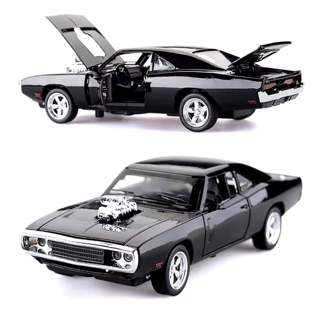 Vehículo de colección Dodge Charger 1970 FF auto color negro-2