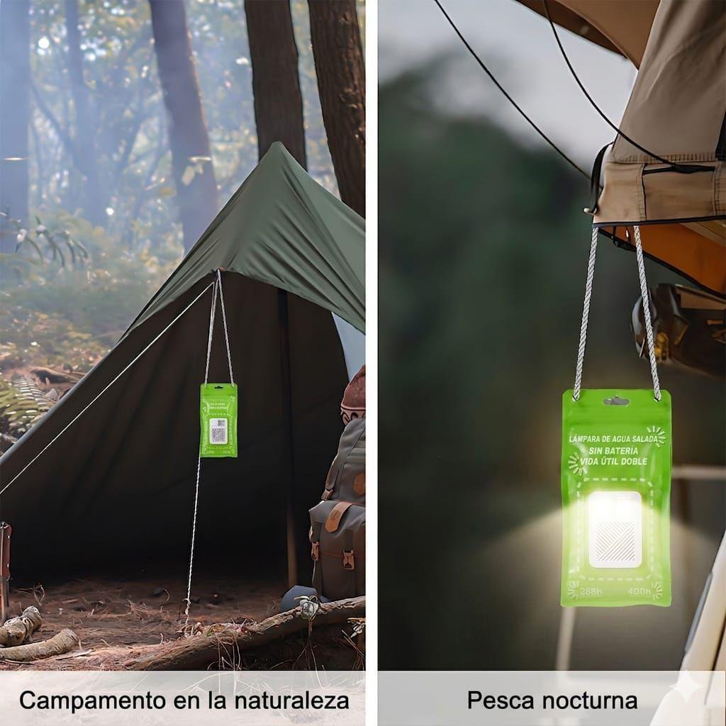 Lampara de Emergencia LED Sustentable Activacion por Agua Salada-4