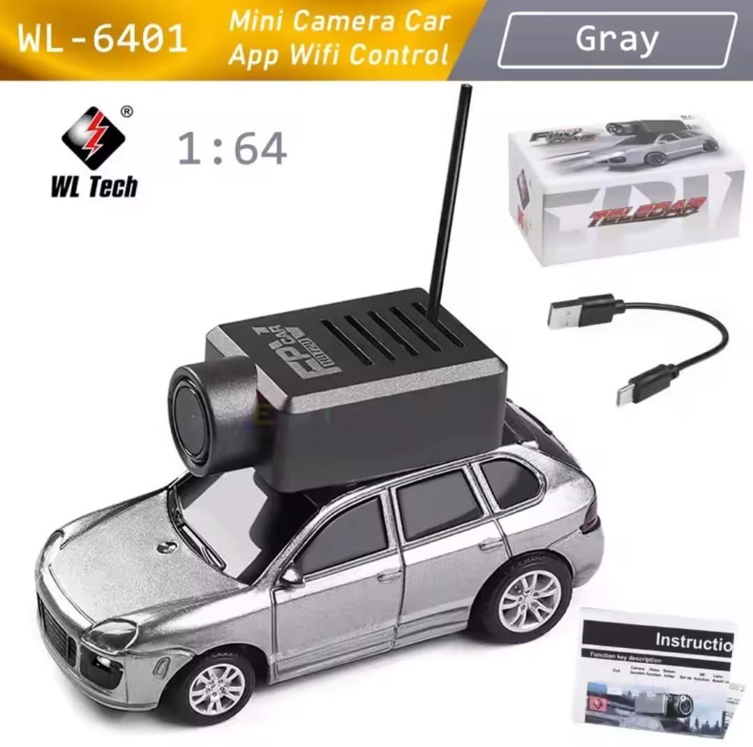 Mini Auto De Carrera Con Cámara Hd Control Por Wifi Led 1/64-1
