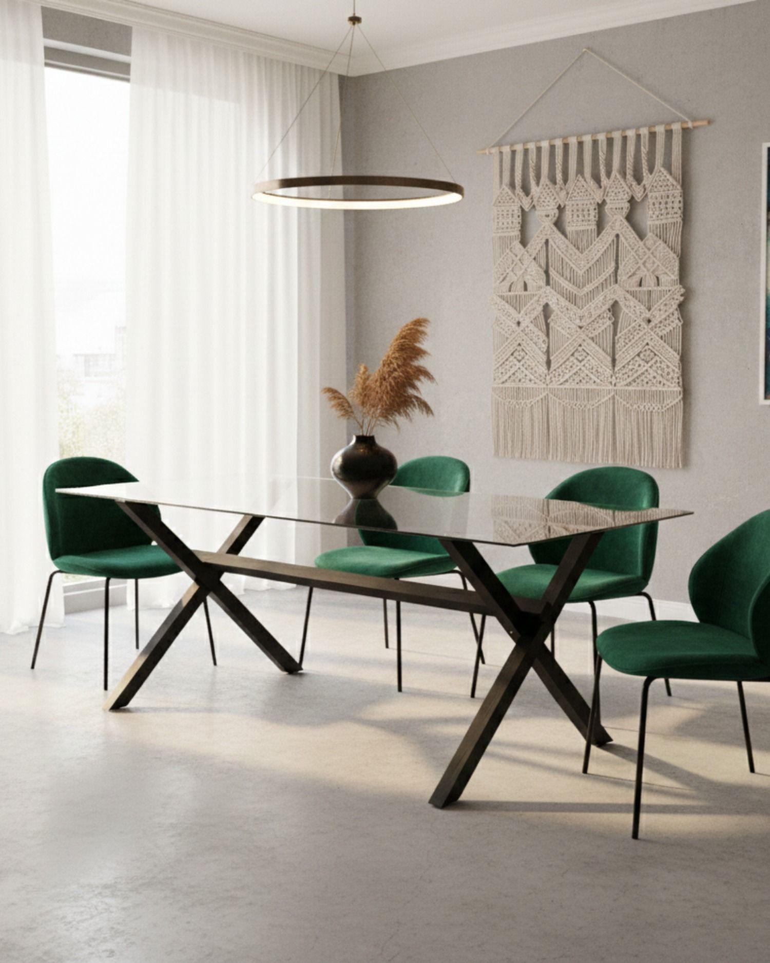 Mesa de Vidrio X Black 130X80-3