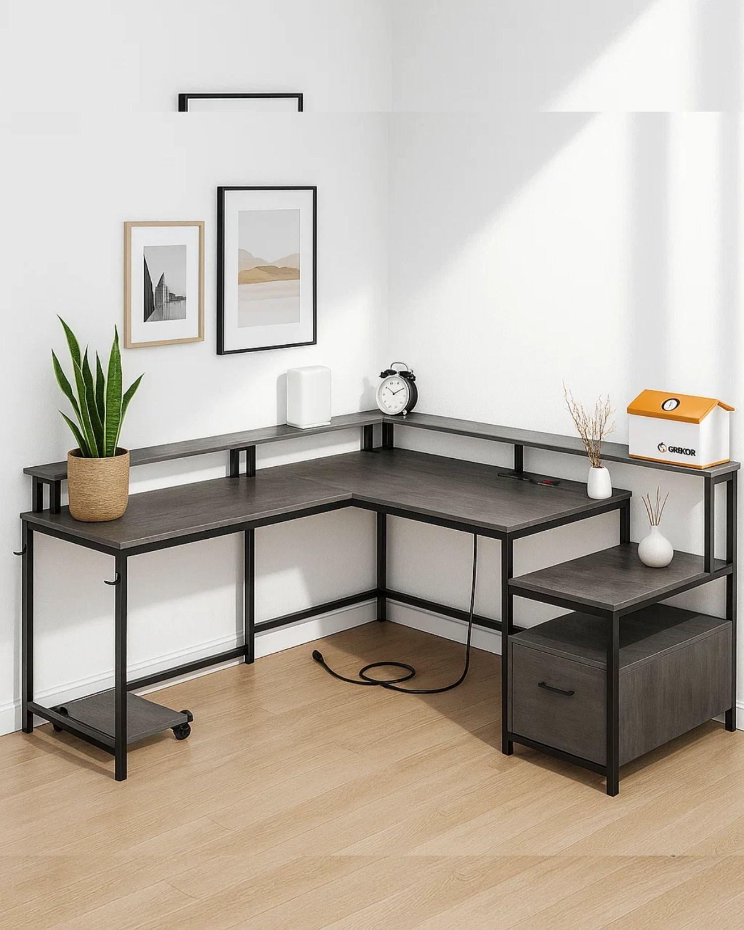 Escritorio Elite Con 2 Enchufes 2 USB-4