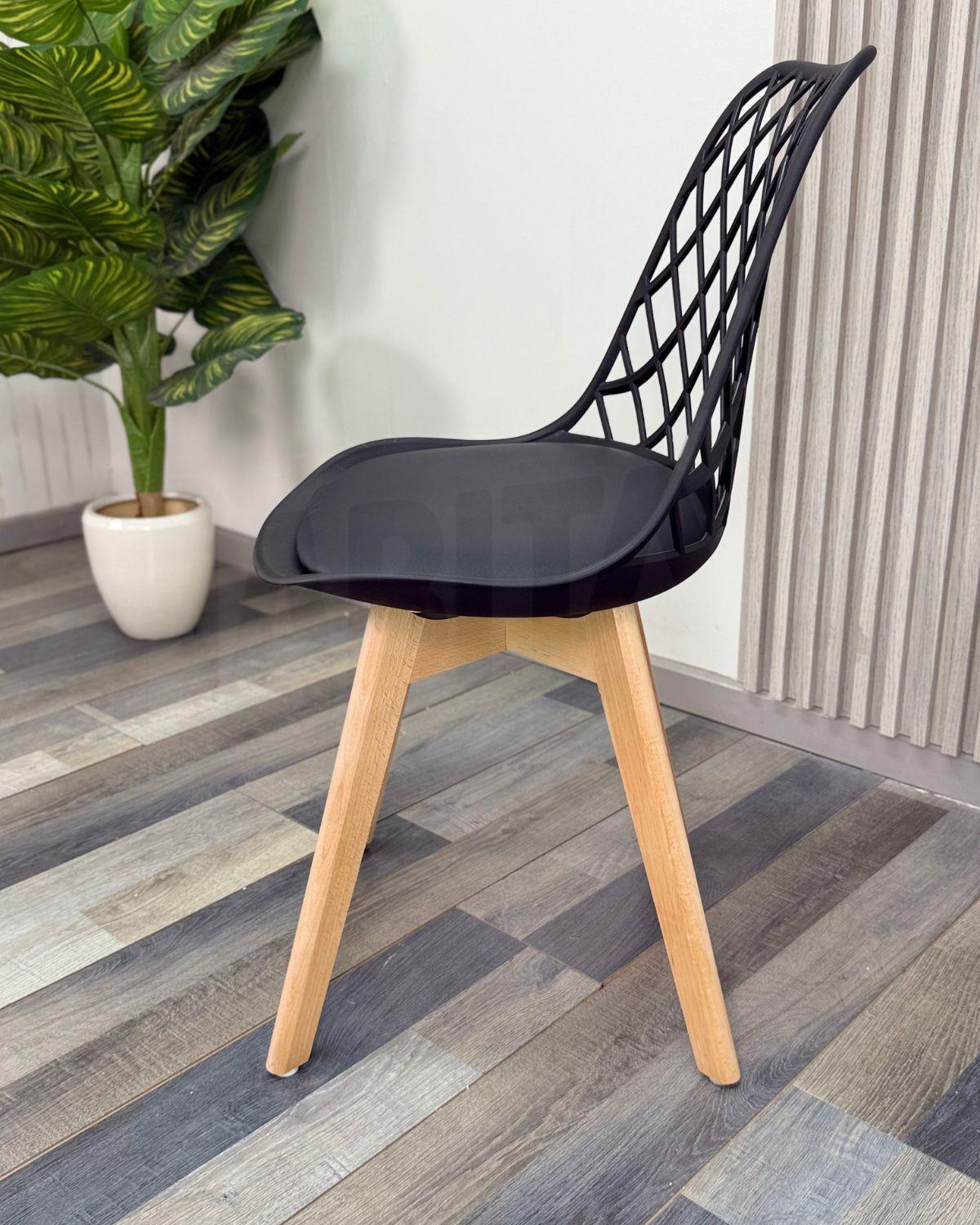 Silla Tulip Acolchada Mesh Ecocuero-2