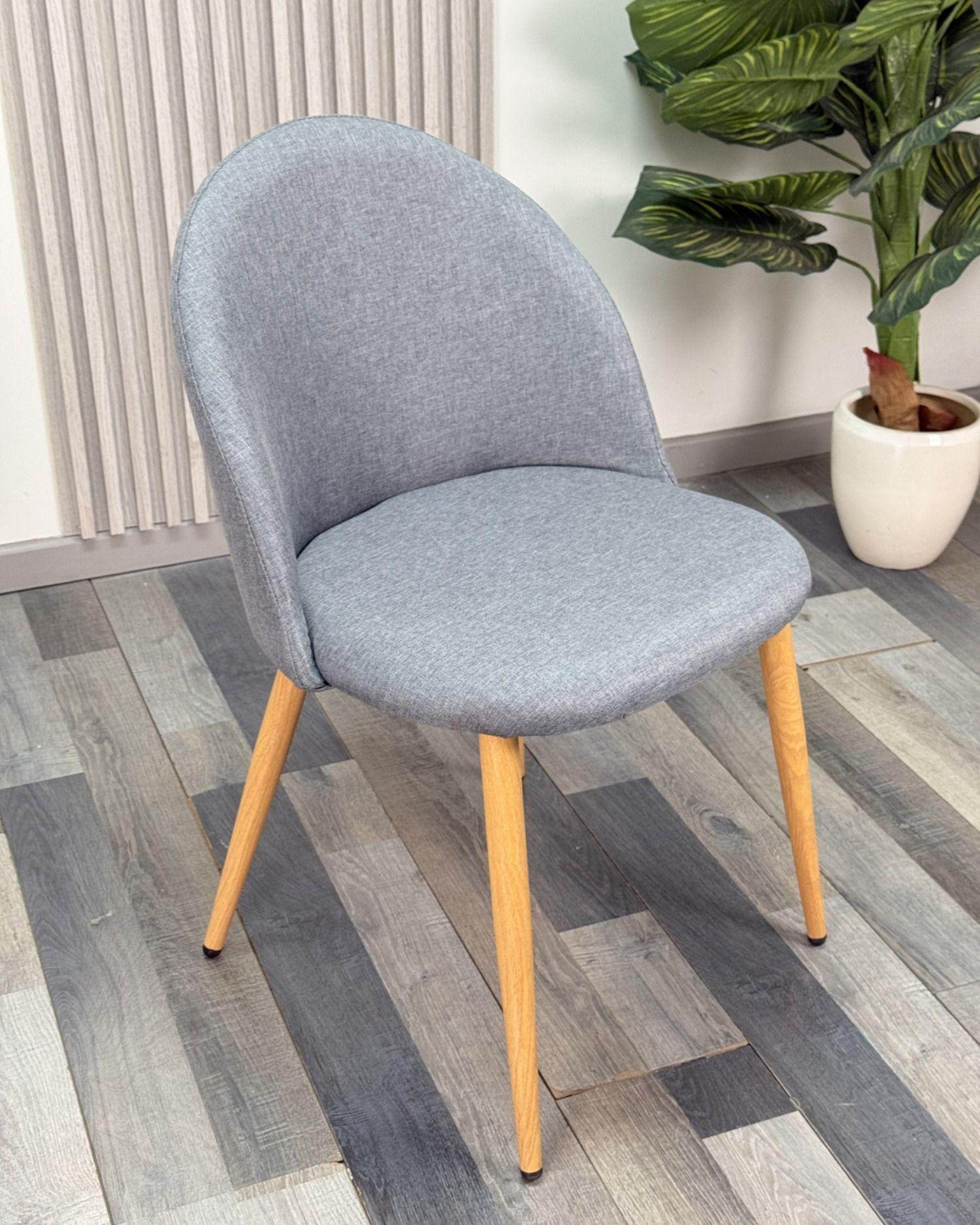 Pack 2 Sillas Smooth para Comedor Tapiz Lino-2