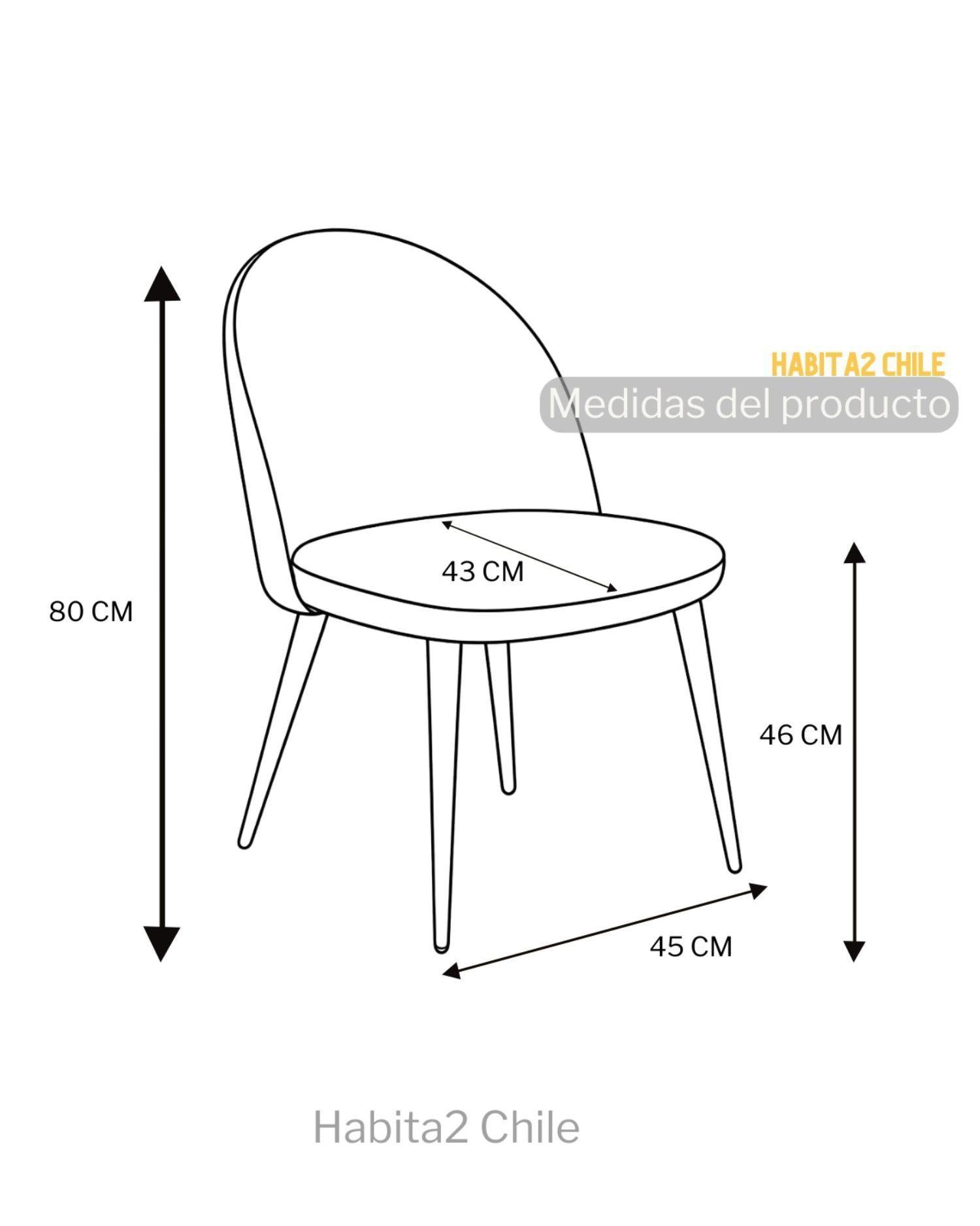 Pack 2 Sillas Smooth para Comedor Tapiz Lino-4