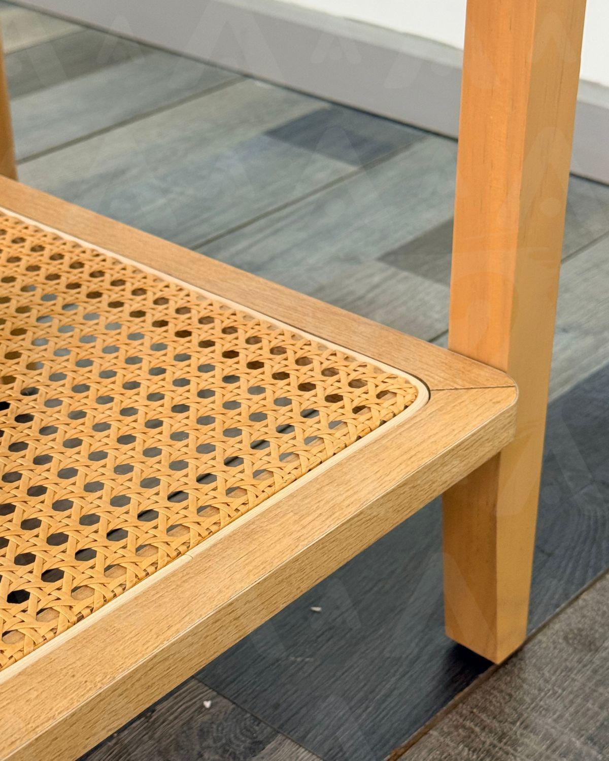 MESA LATERAL AUXILIAR DE MADERA Y RATTAN COZY -2