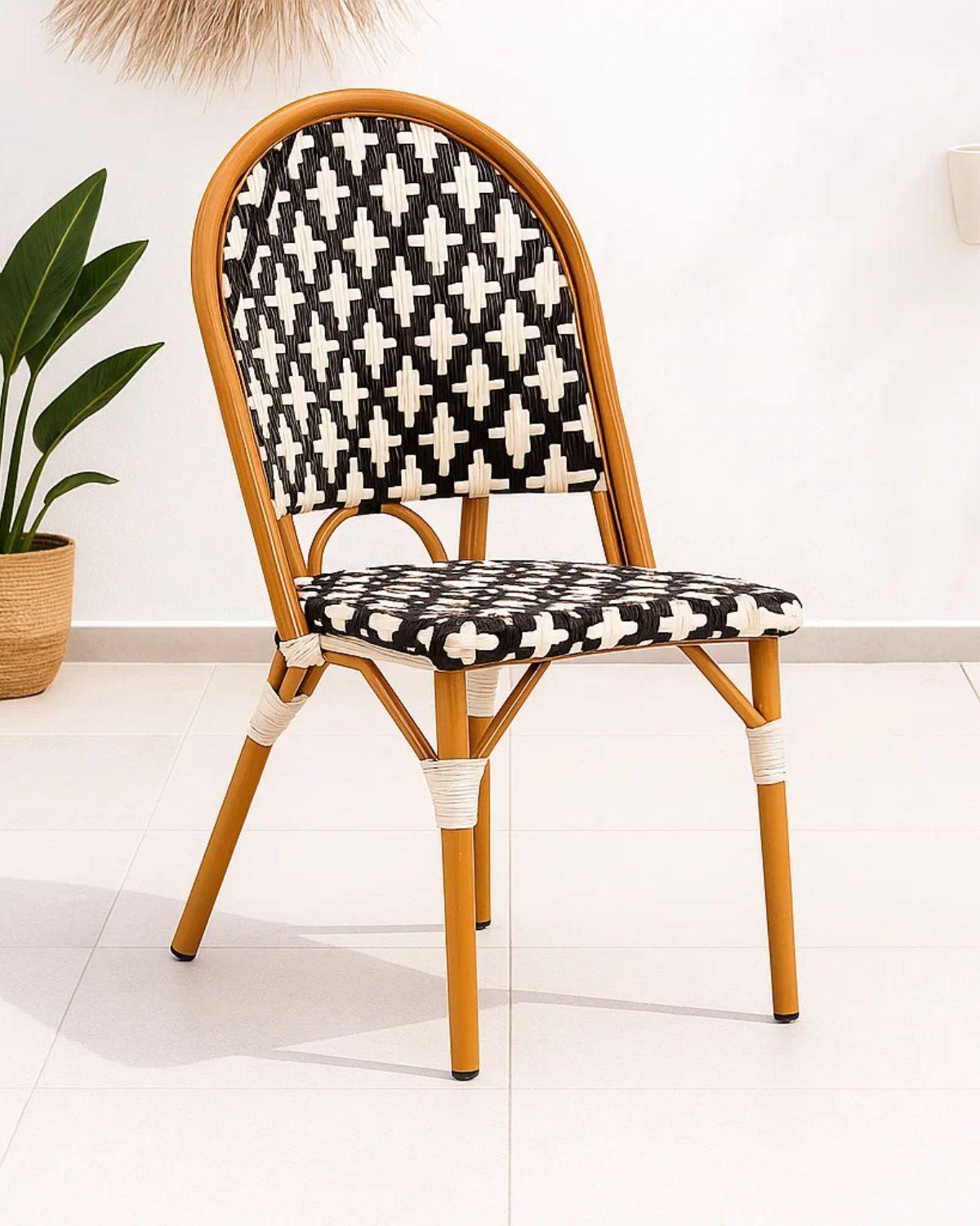 SET 2 SILLAS DE RATTAN BISTRO PARA JARDIN-2