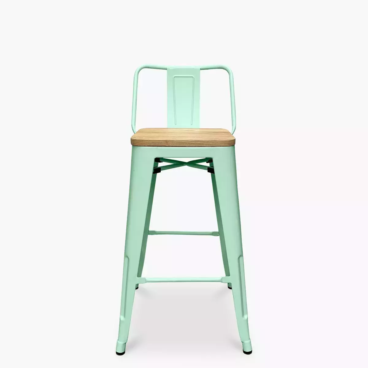 TABURETE O PISO TOLIX CON ASIENTO DE MADERA 66CM-3