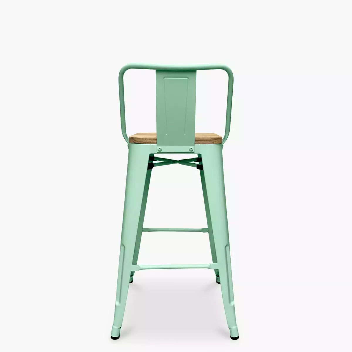 TABURETE O PISO TOLIX CON ASIENTO DE MADERA 66CM-4