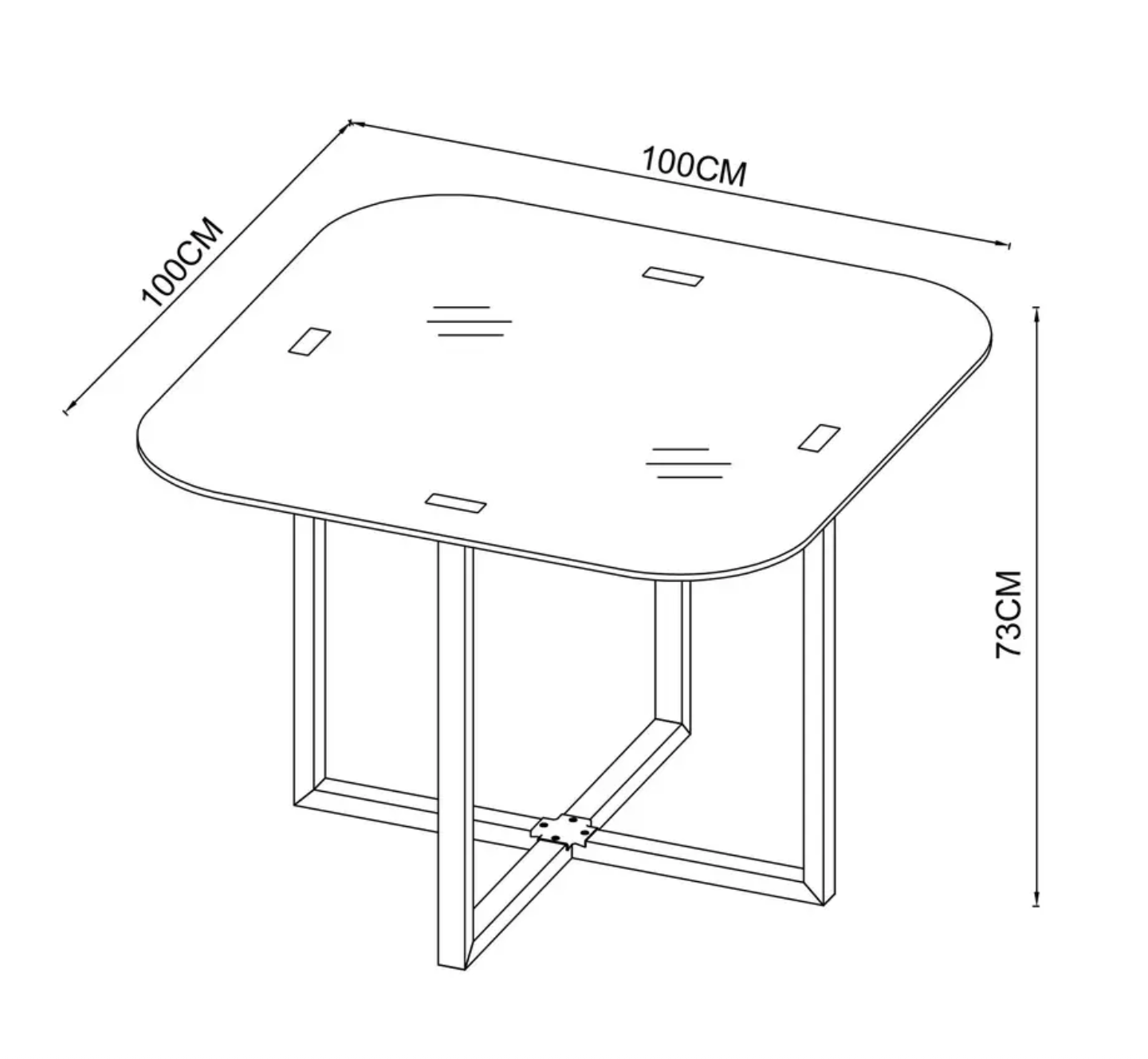 COMEDOR 4 PUESTOS MODERNO MAJO - GRIS/NEGRO-3