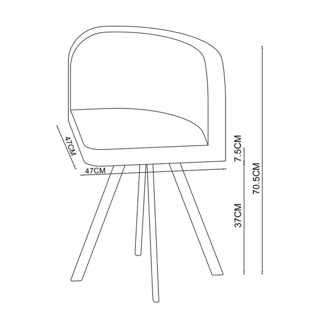 COMEDOR 4 PUESTOS MODERNO MAJO - GRIS/NEGRO-5