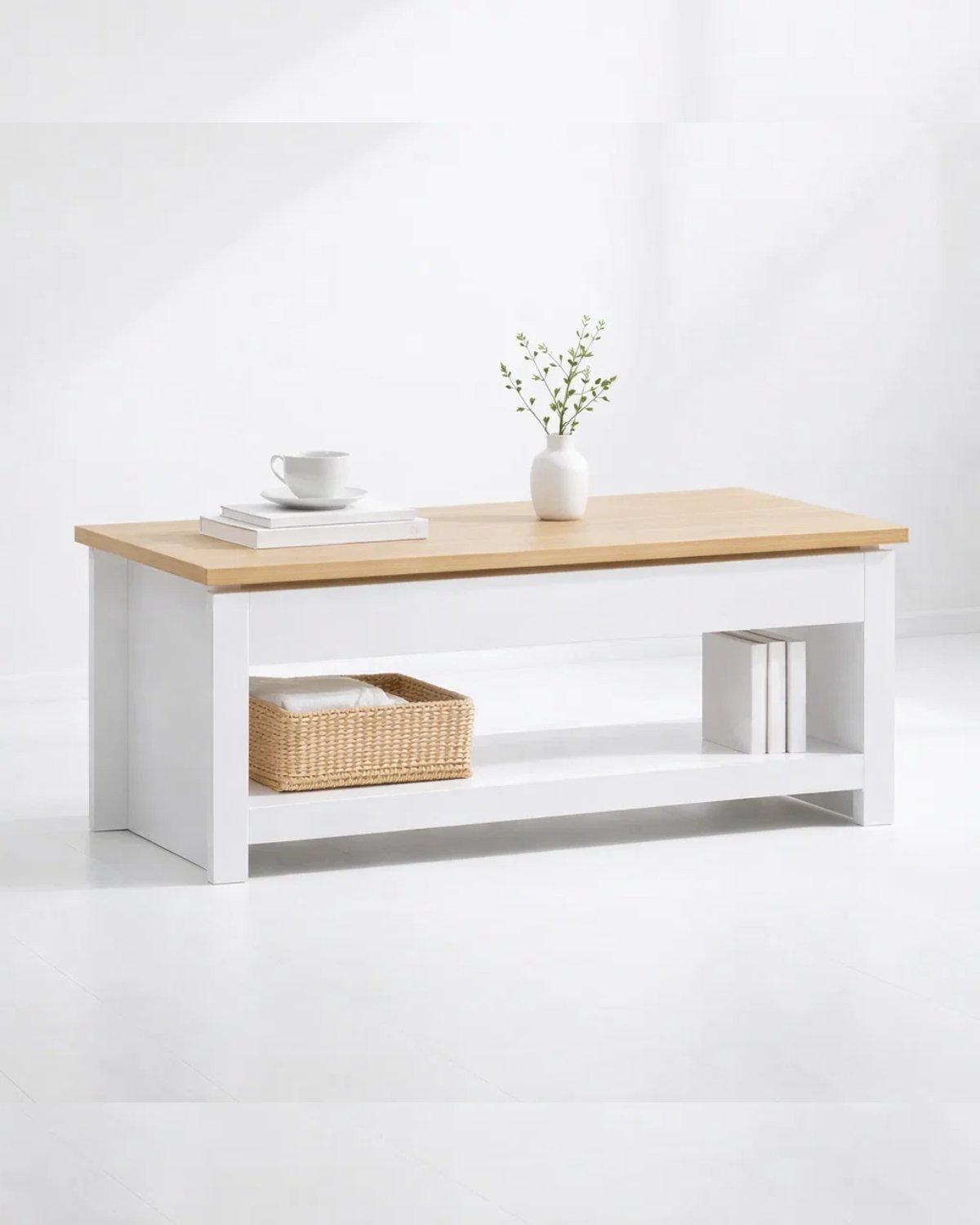 Mesa de centro Blanca rectangular Prime-3