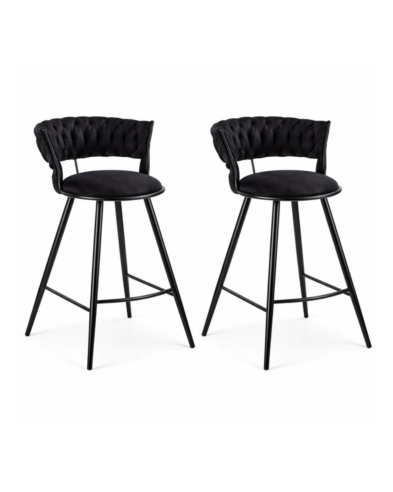 Set 2 Sillas de Bar Gales Black 66 Cm-0