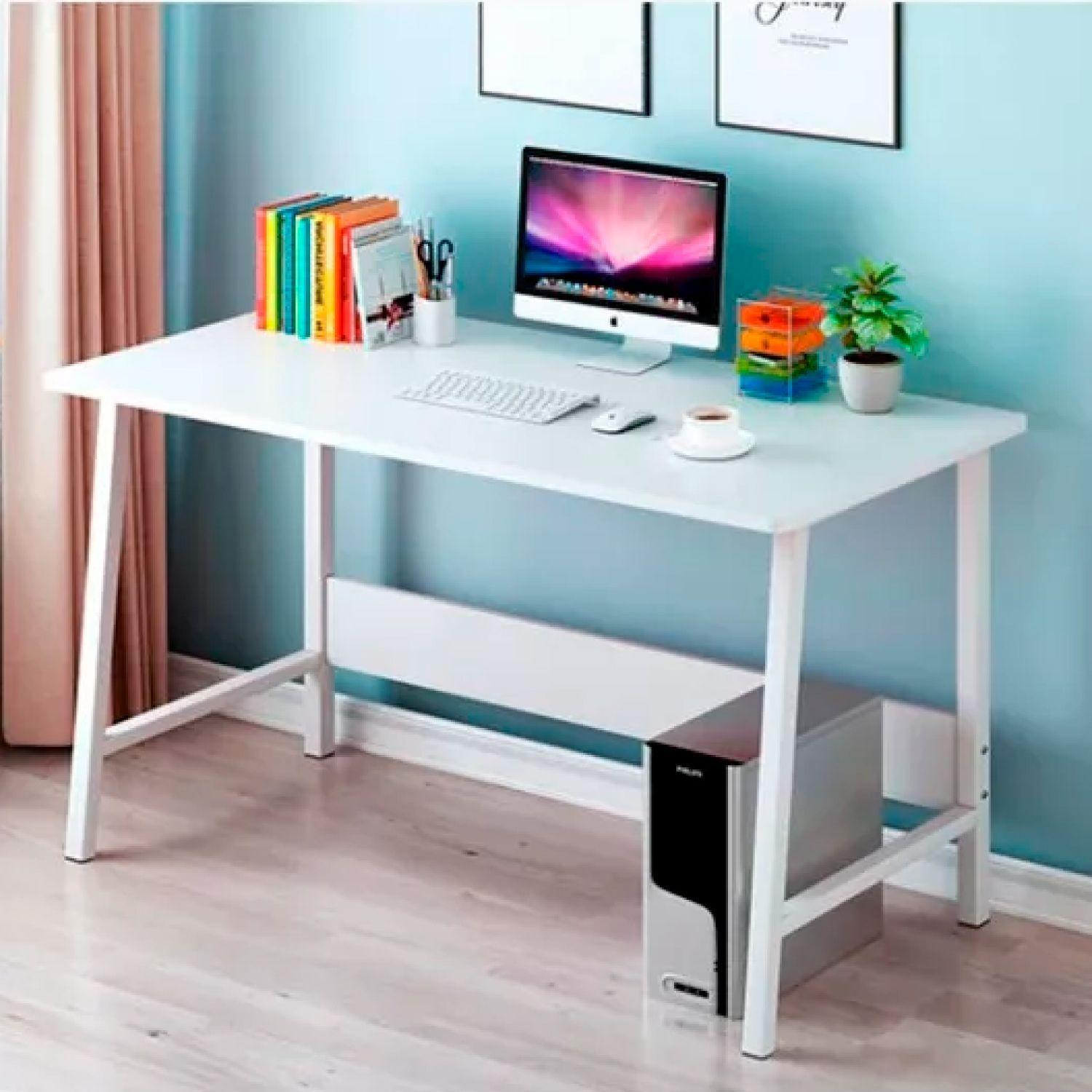ESCRITORIO MODERNO DE MADERA ANDY - BLANCO-1