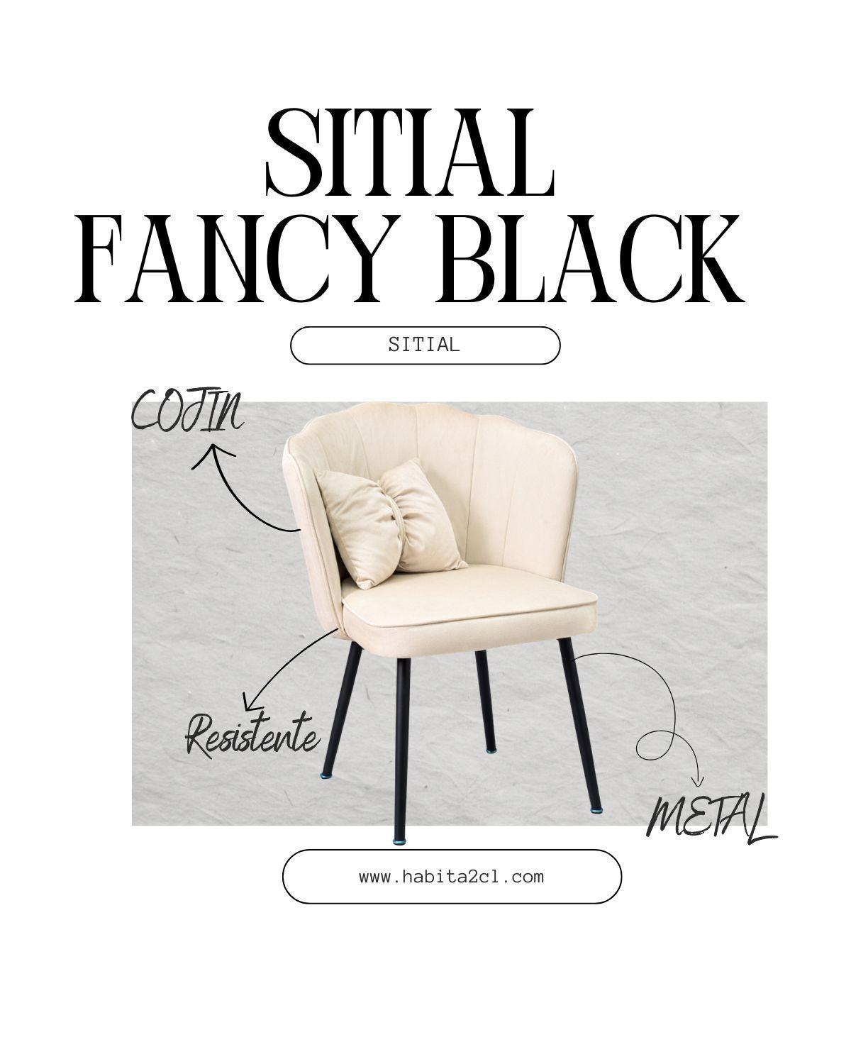 Sitial Fancy Black con Coj n-1