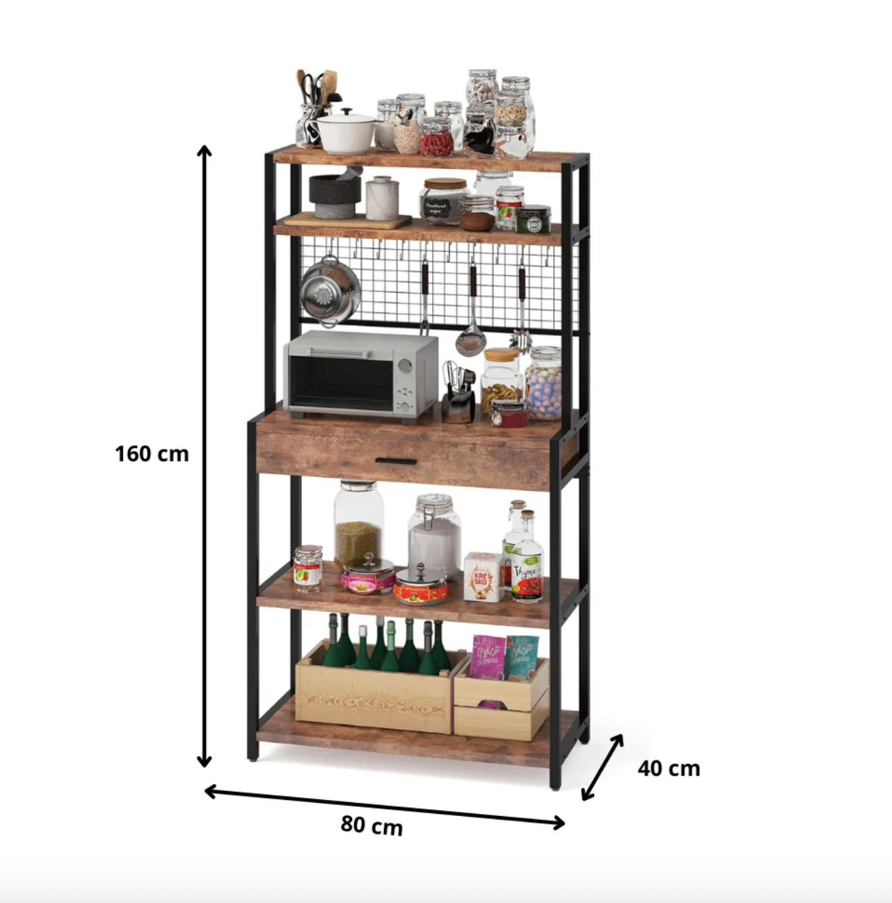 ORGANIZADOR DE COCINA RACK PARA DESPENSA VENTI NIVELES FUNCIONAL-2