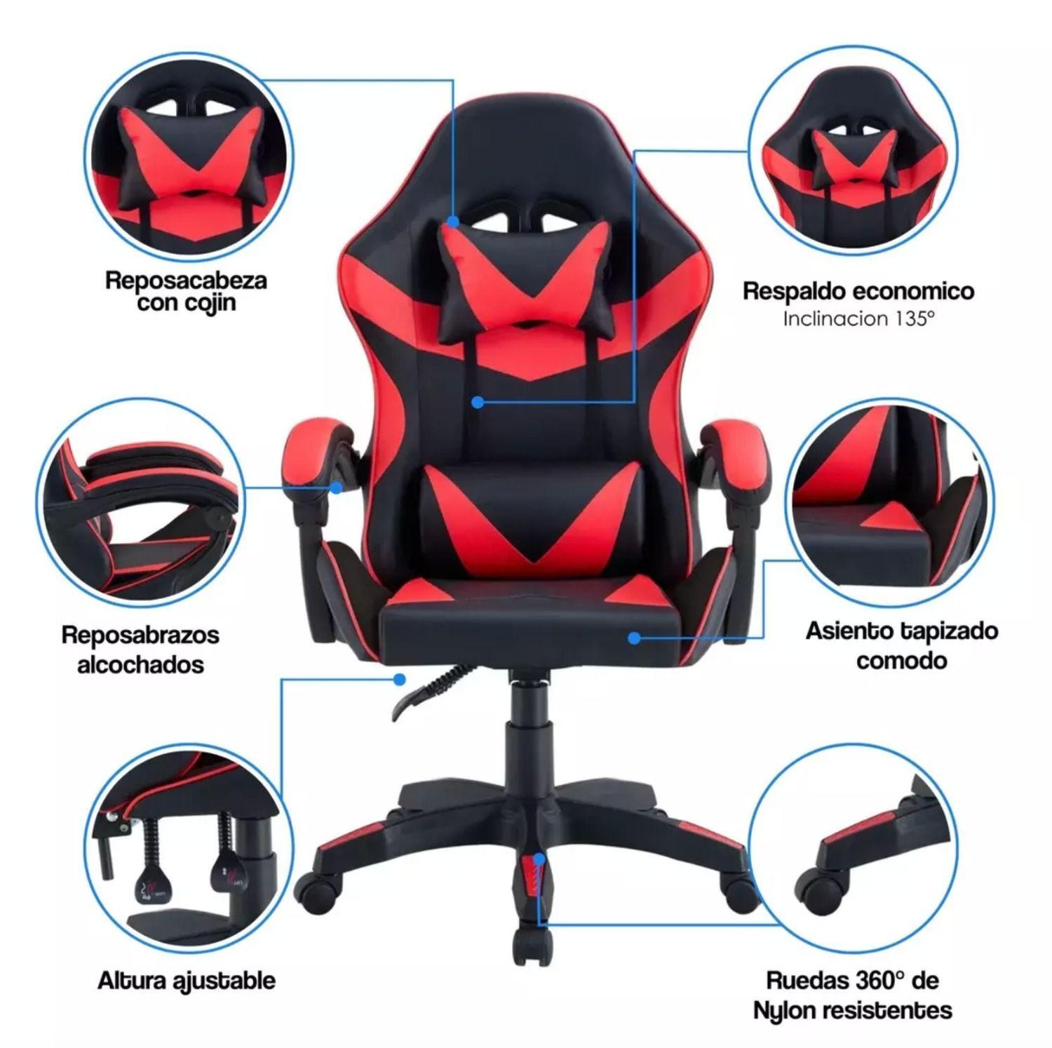 Silla de Escritorio Gamer de escritorio PC Rot-5