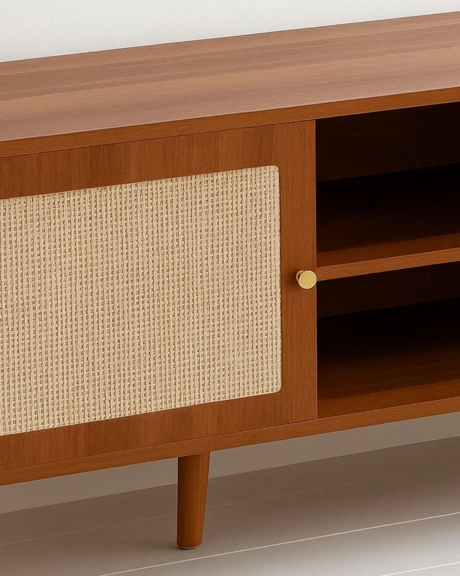 Rack Ructico para TV Brown Mesh 138 cm-2