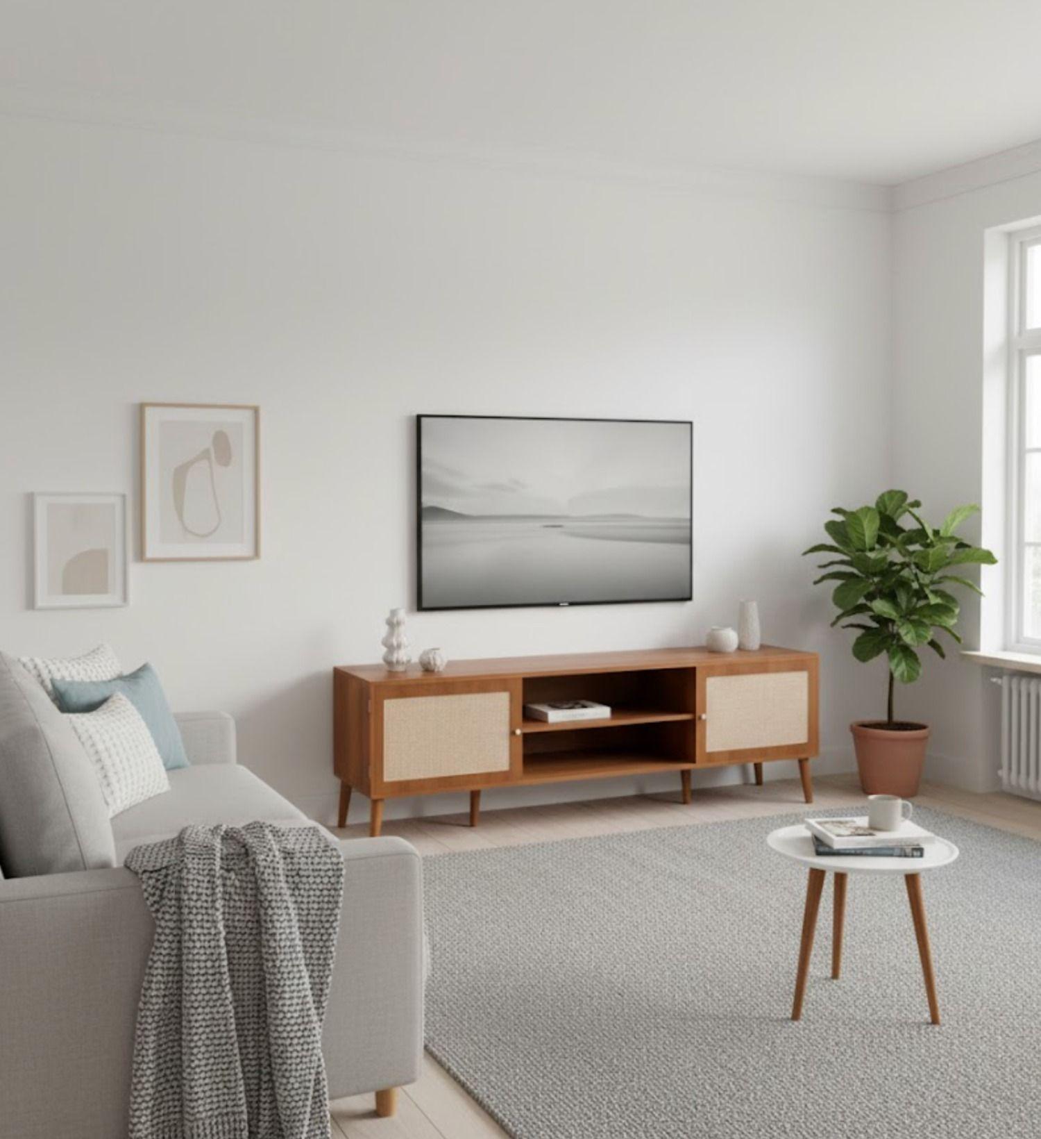 Rack Ructico para TV Brown Mesh 138 cm-3