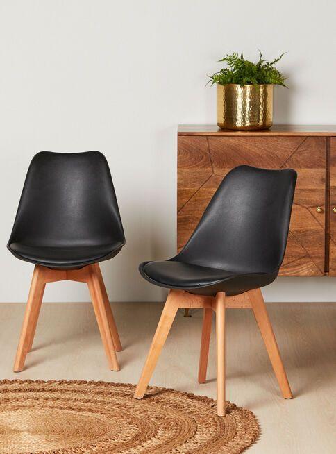 PACK 6 SILLAS DE COMEDOR TULIP ASIENTOS ACOLCHADOS-3