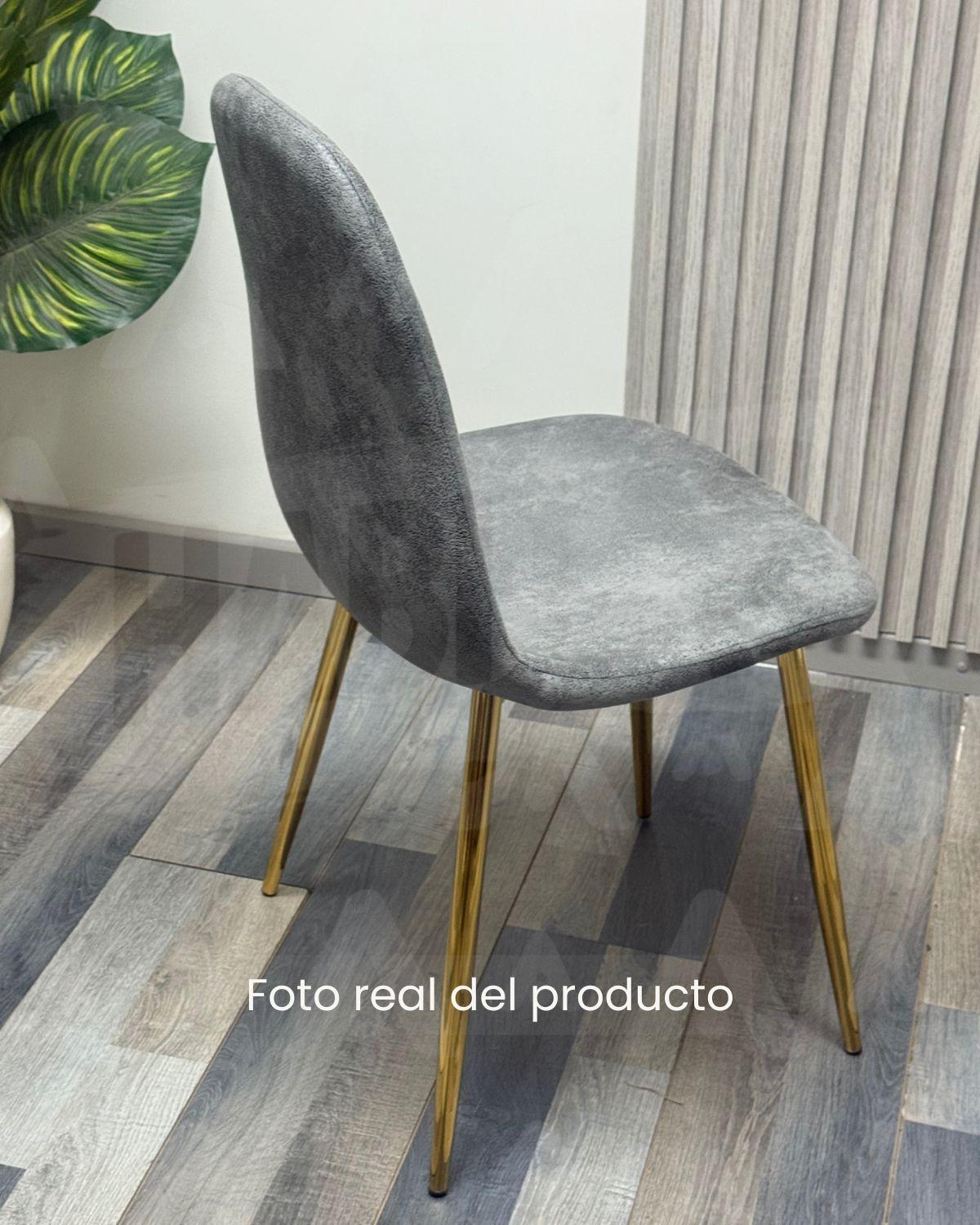 SILLA DE GAMUZA PARA COMEDOR MURCIA DORADA-5
