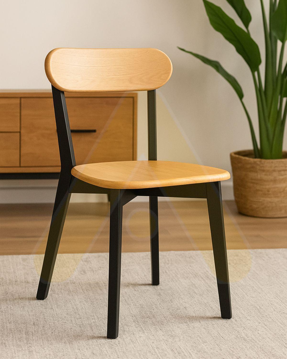 Pack 4 Sillas Fresno de Madera Living o Exterior-1