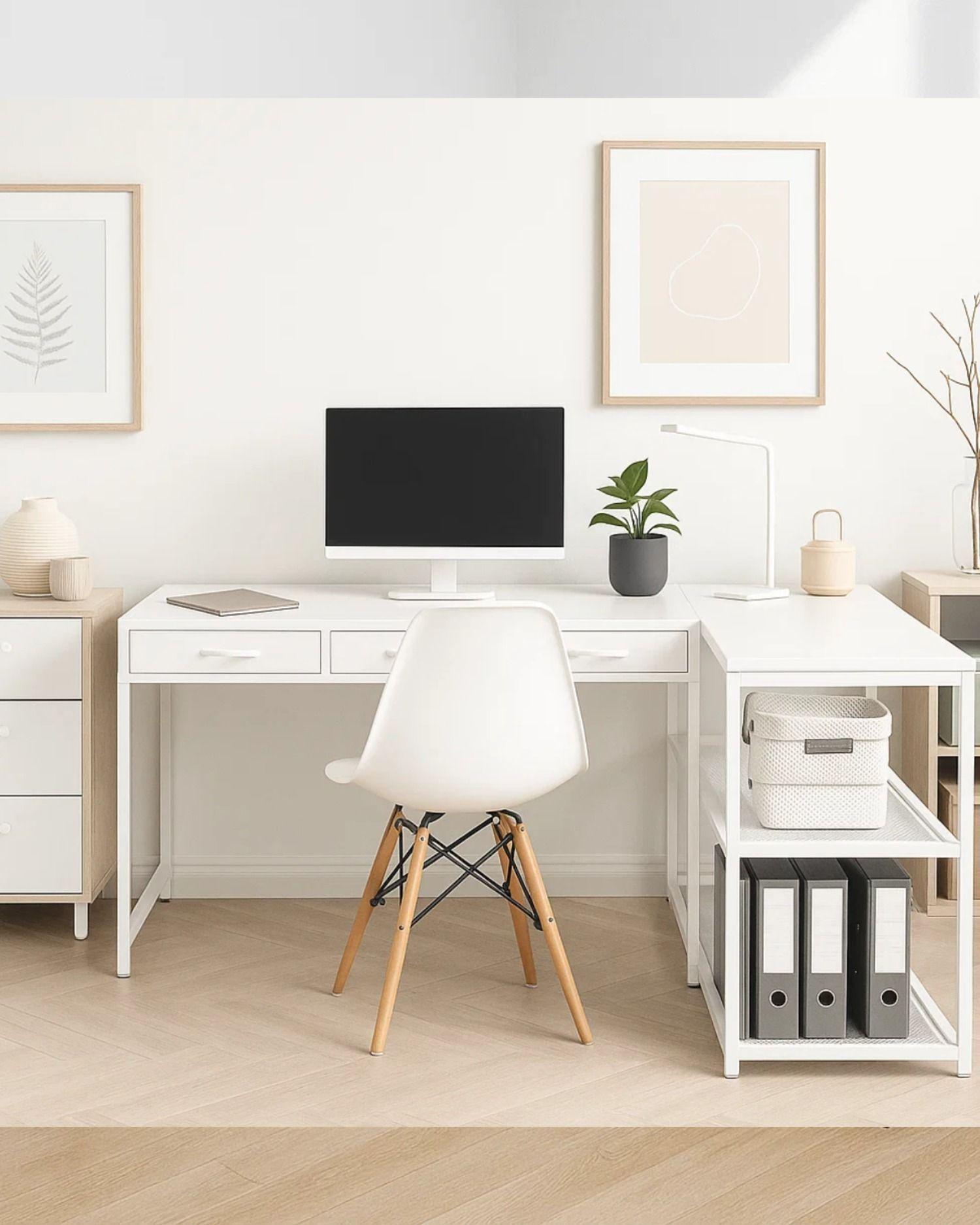 Escritorio Monica en L con Estaci n de Carga Integrada-2