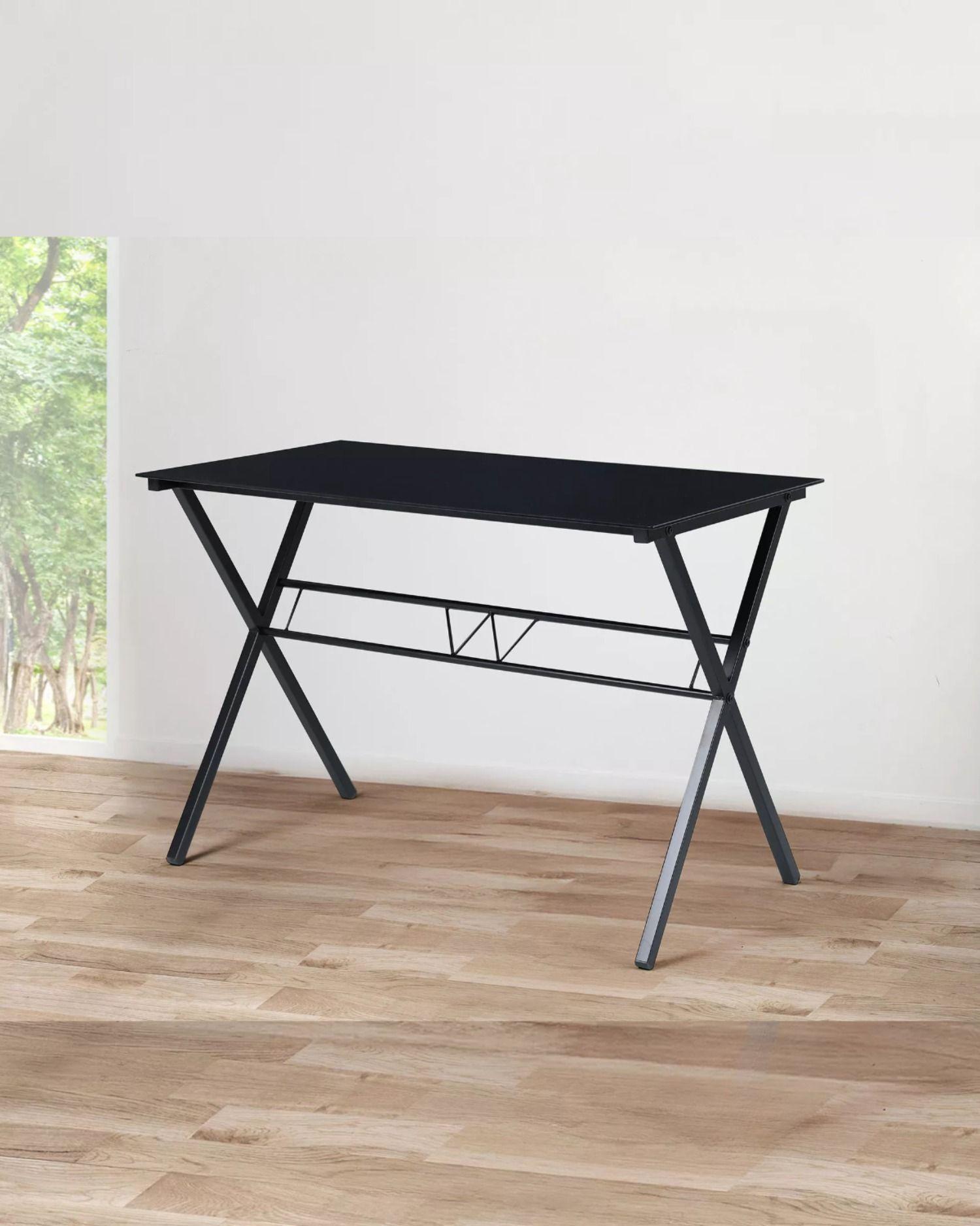 Escritorio Glass Metal Black 110 CM-5