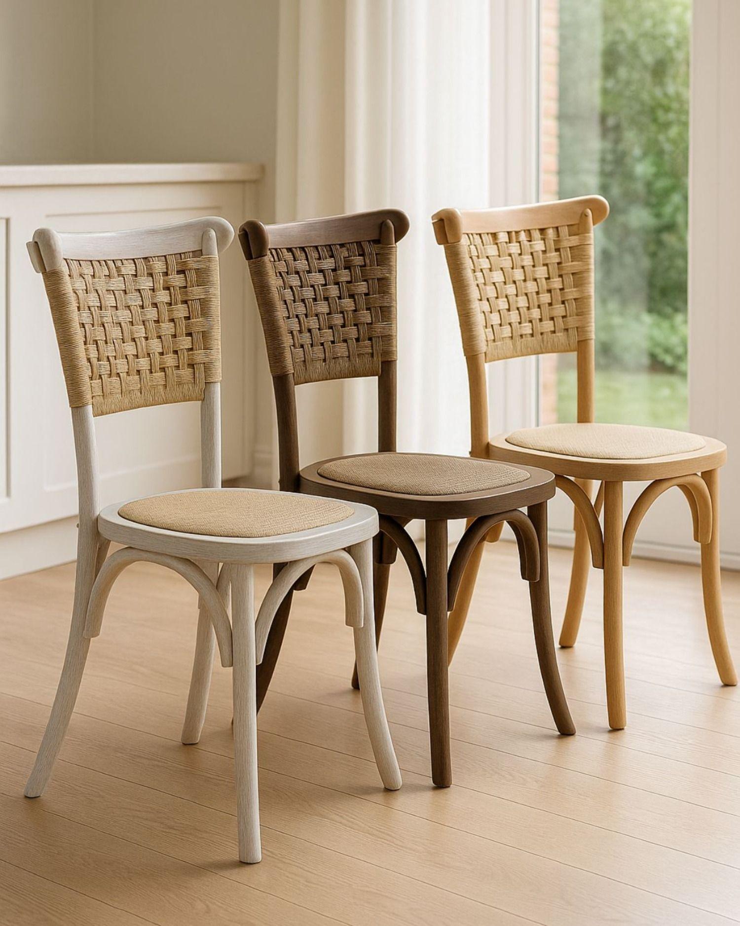Pack 2 Sillas tejidas de Yute y Madera Gretta Wegner-2