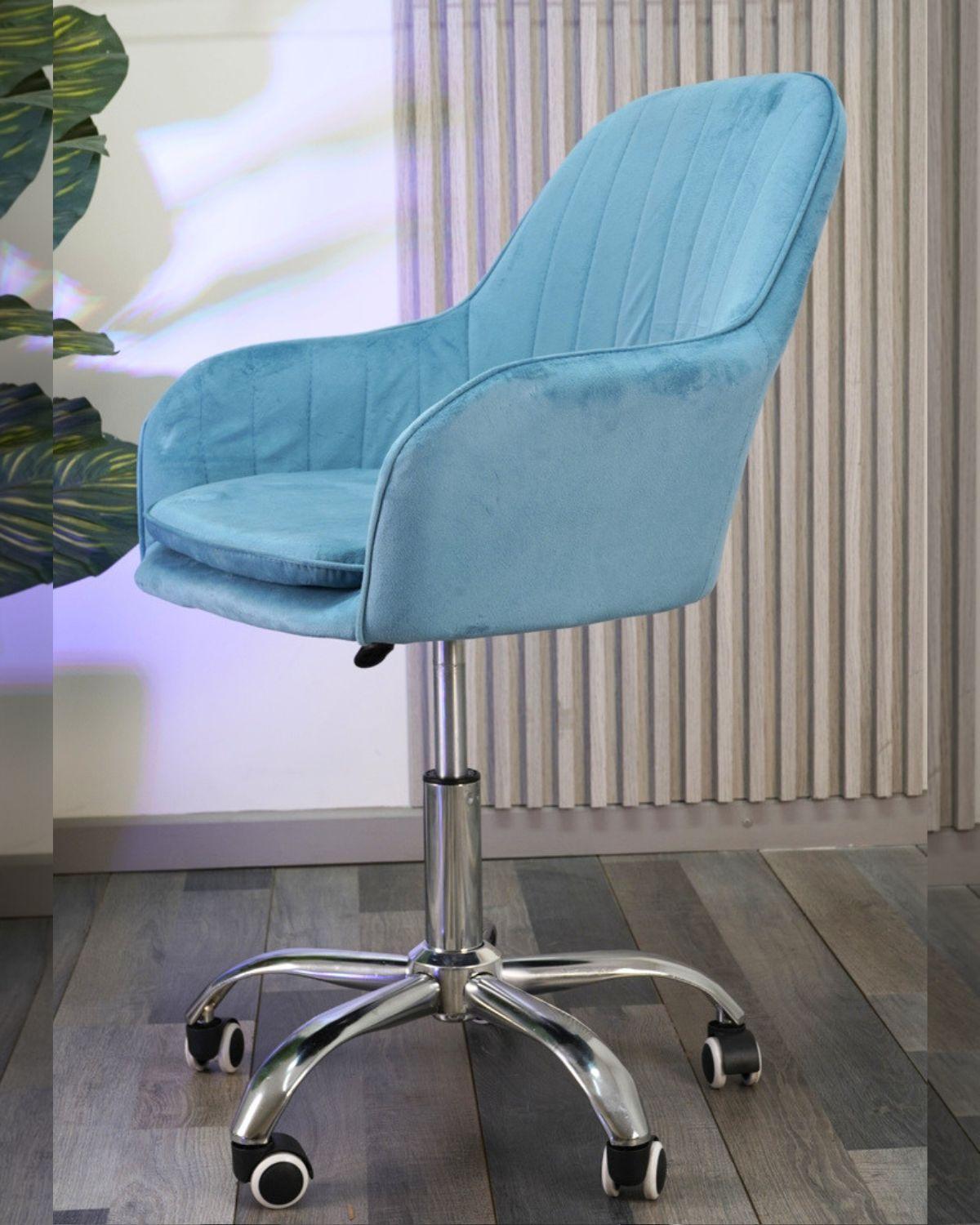 Silla de Escritorio Giratoria Acolchada Lineal Silver-2