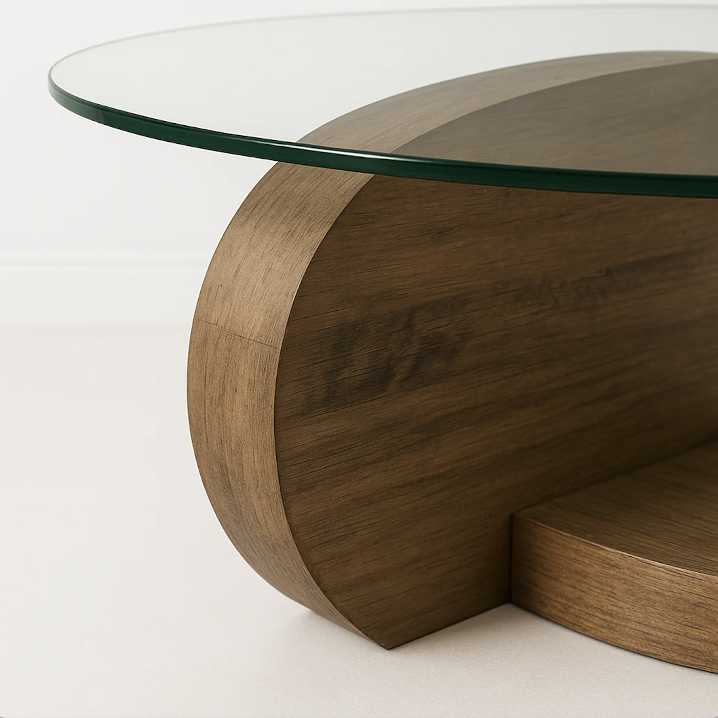 MESA DE CENTRO 70CM MODERNO VIDRIO REDONDO 3 NIVELES GLASSY-2